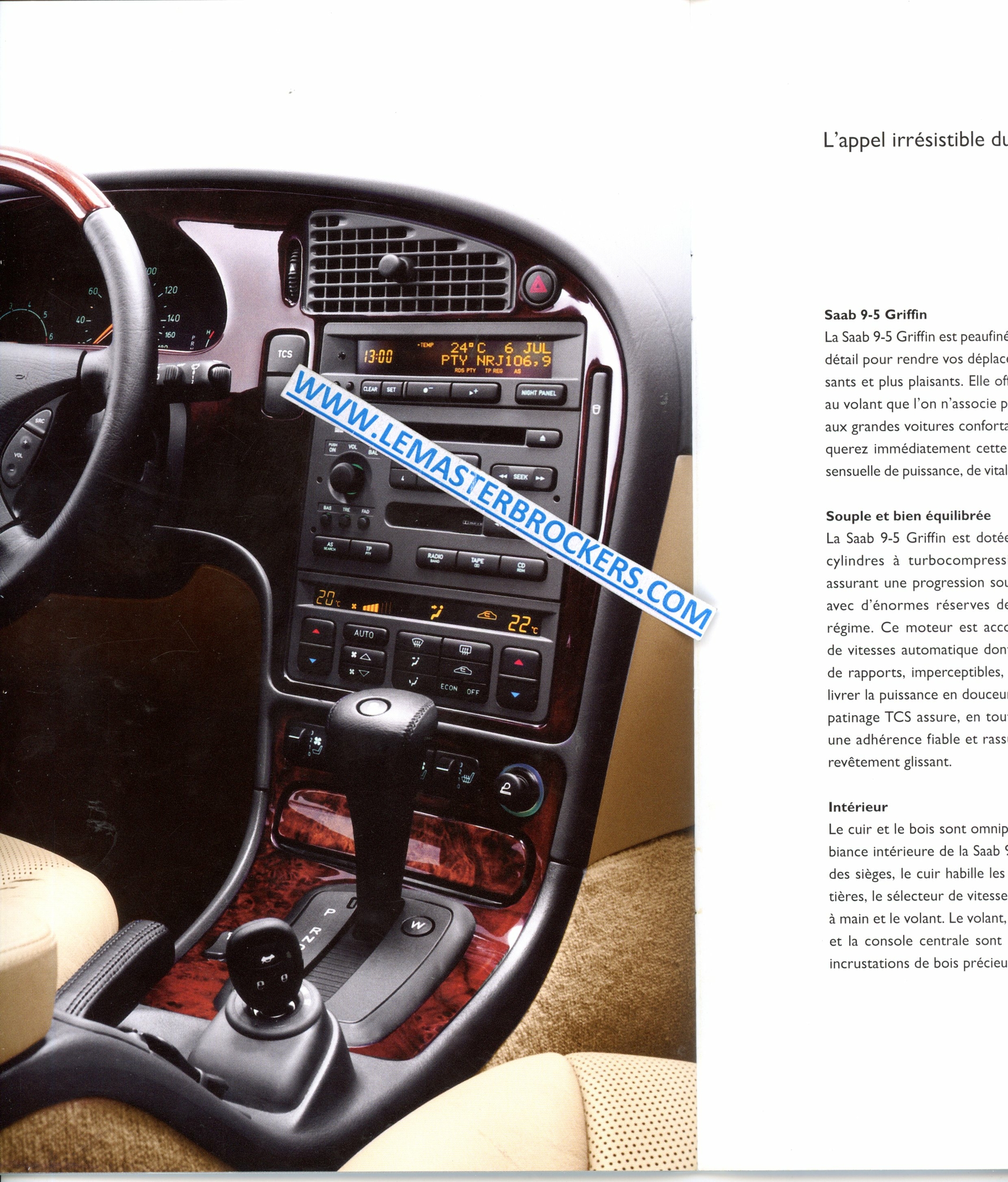 CATALOGUE SAAB 95 BERLINE 2001