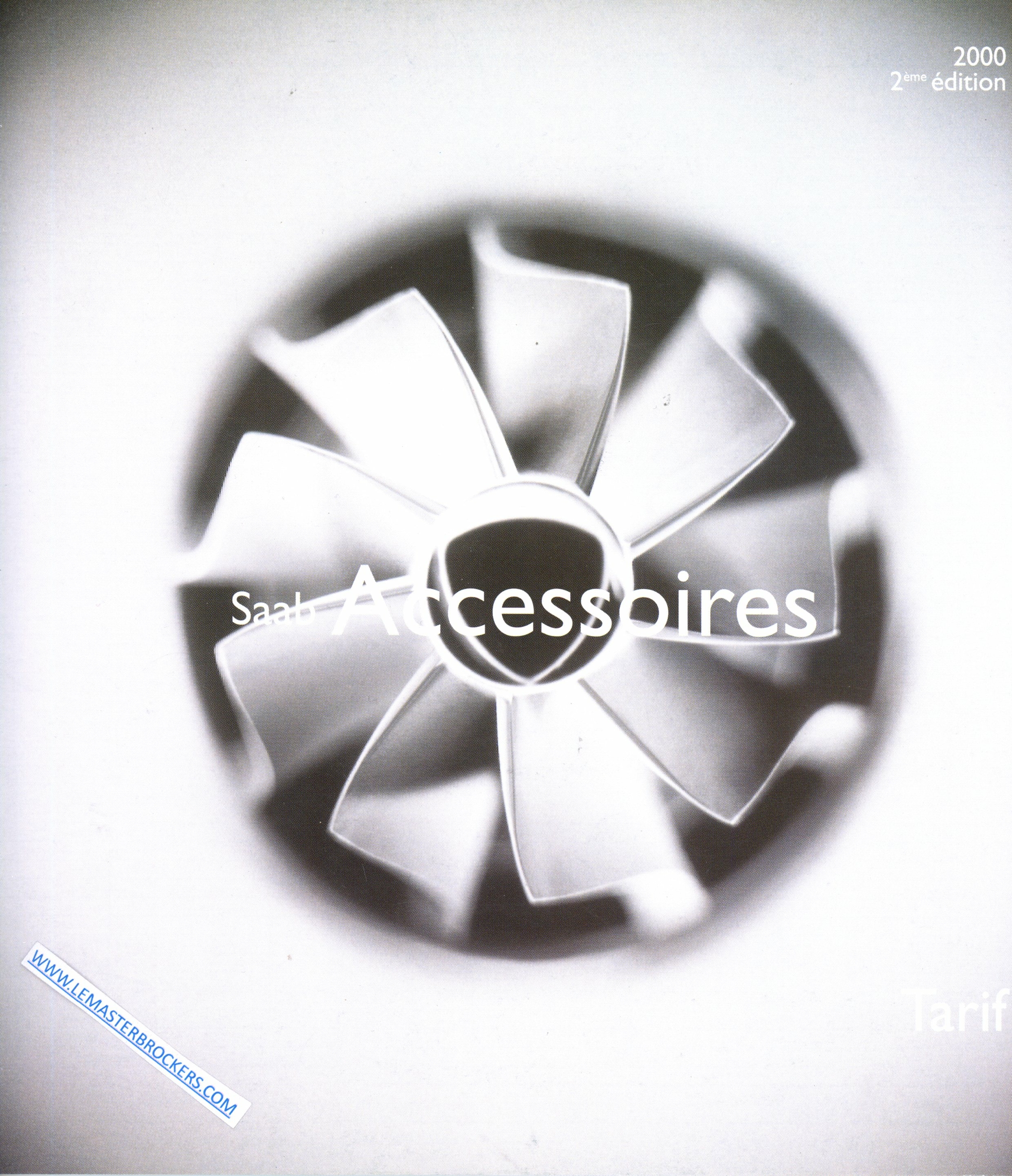 BROCHURE TARIF SAAB ACCESSOIRES 2000