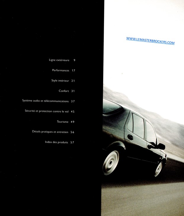 CATALOGUE SAAB ACCESSOIRES 2000