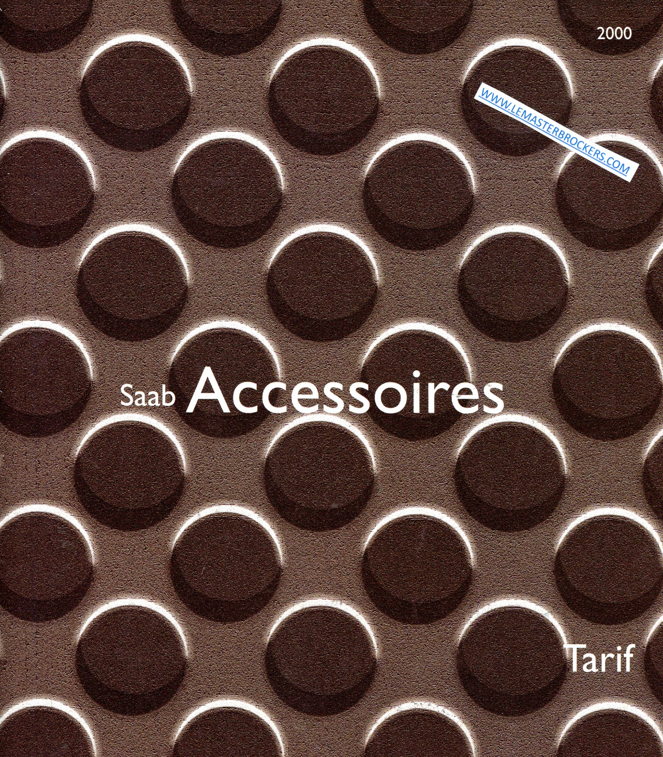 BROCHURE TARIF SAAB ACCESSOIRES 2000