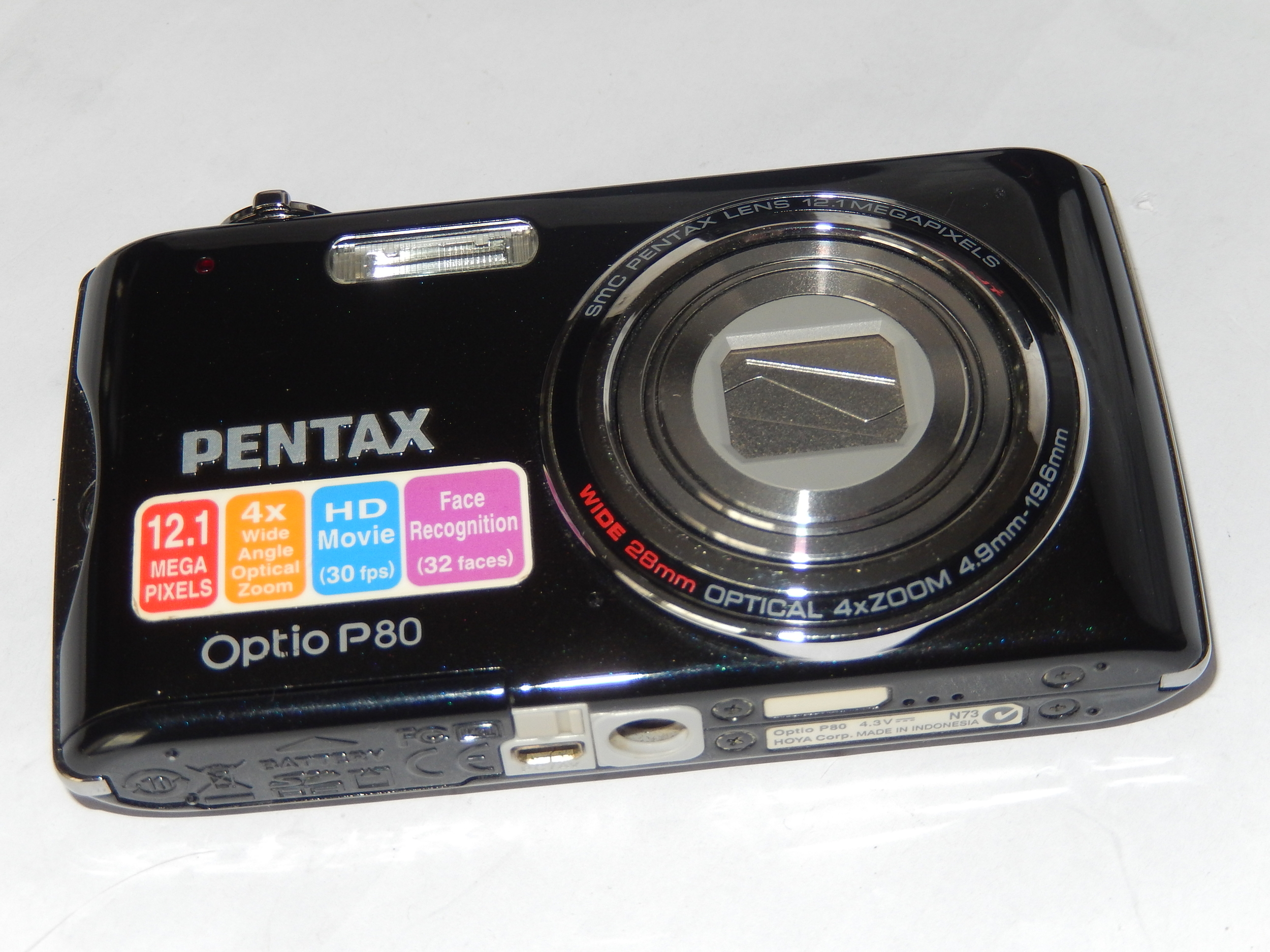 Appareil photo numérique Pentax Optio P80 12.1MP Zoom 4x