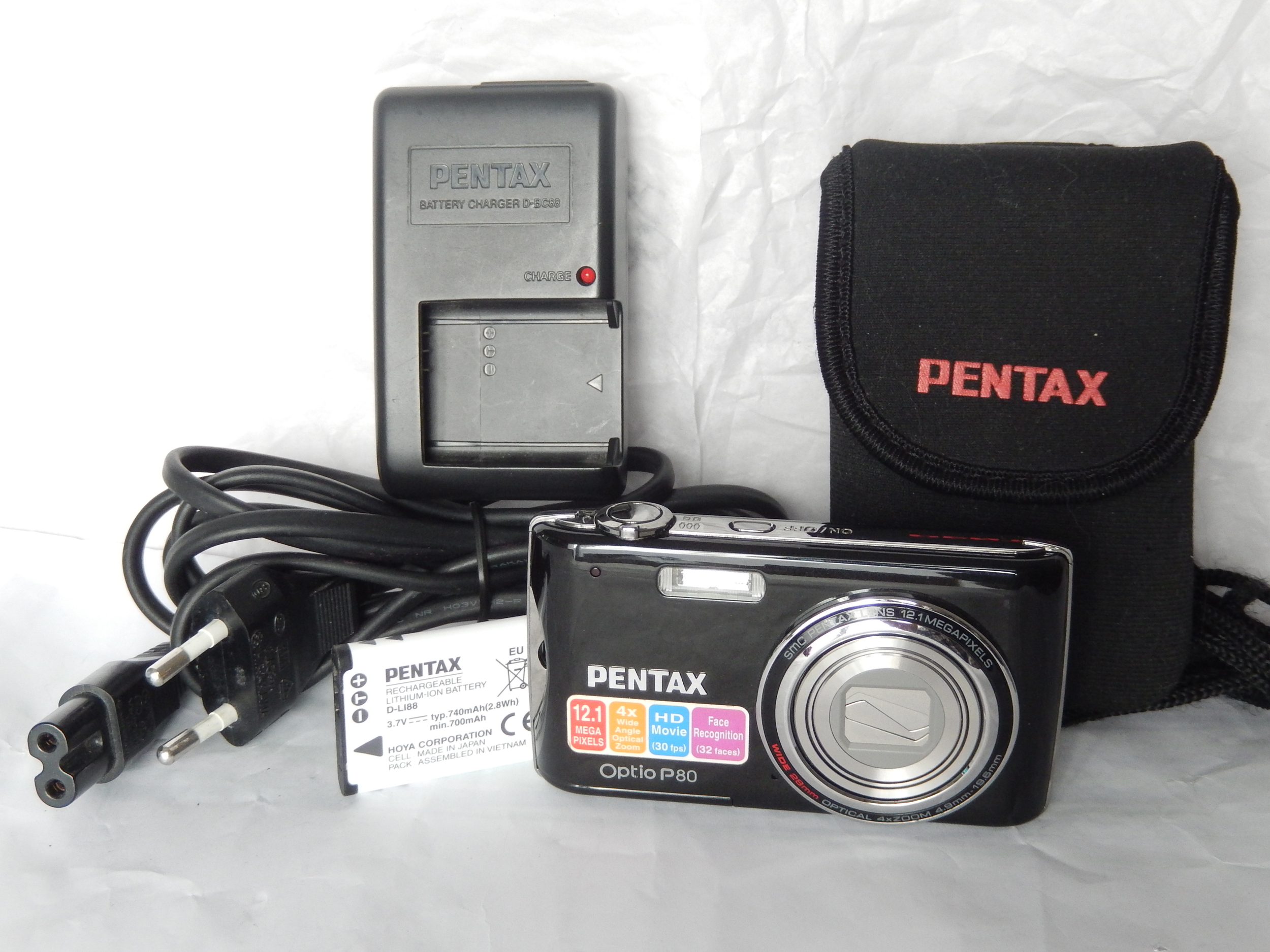 Pentax Optio P80 12.1MP Zoom 4x