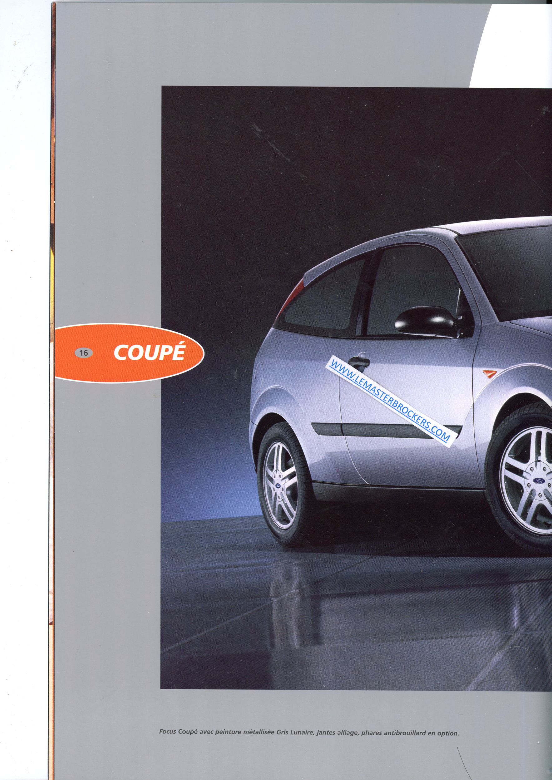 BROCHURE FORD FOCUS COUPE 1999