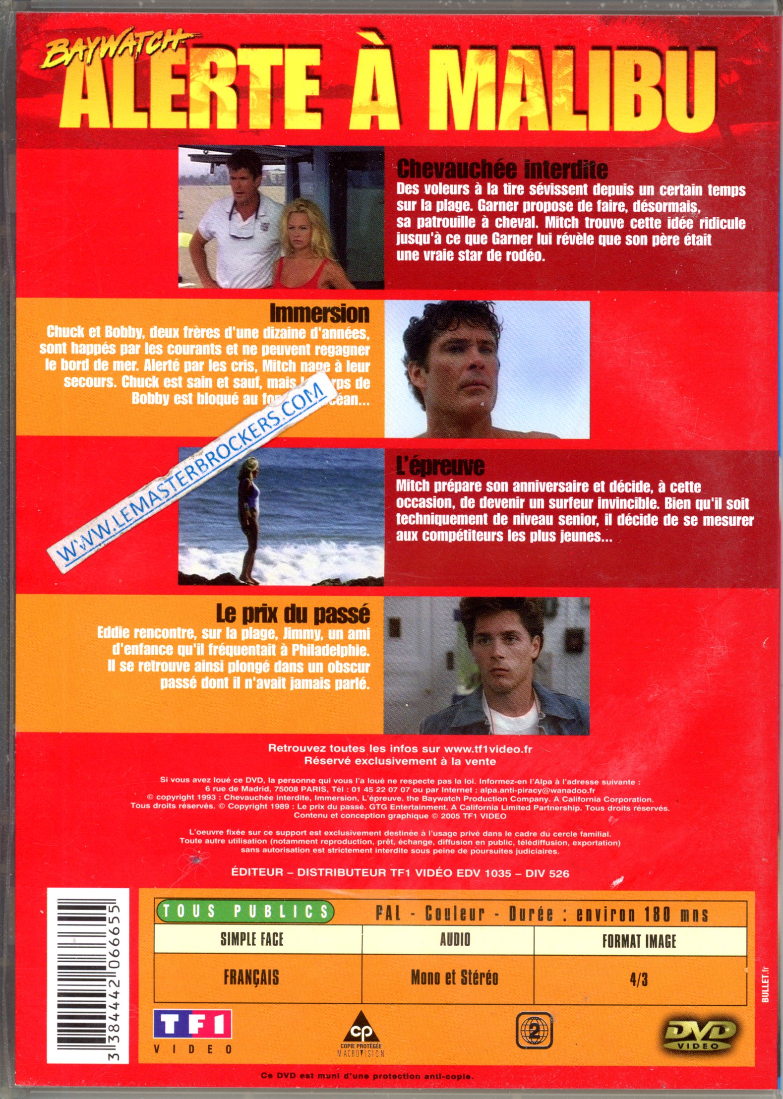 ALERTE À MALIBU DVD 9 LEMASTERBROCKERS