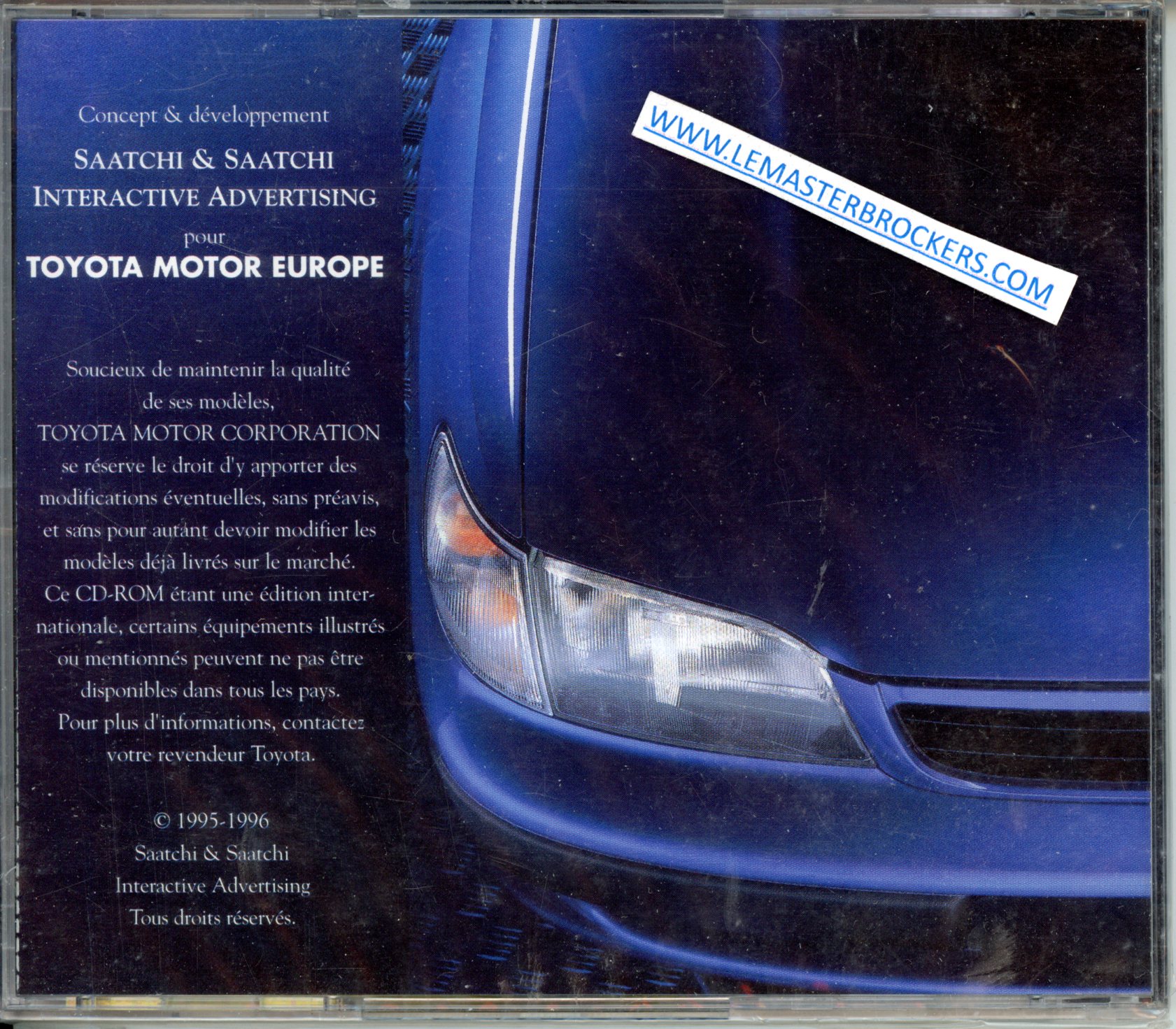 TOYOTA CARINA CD-ROM INTERACTIF 1995-1996