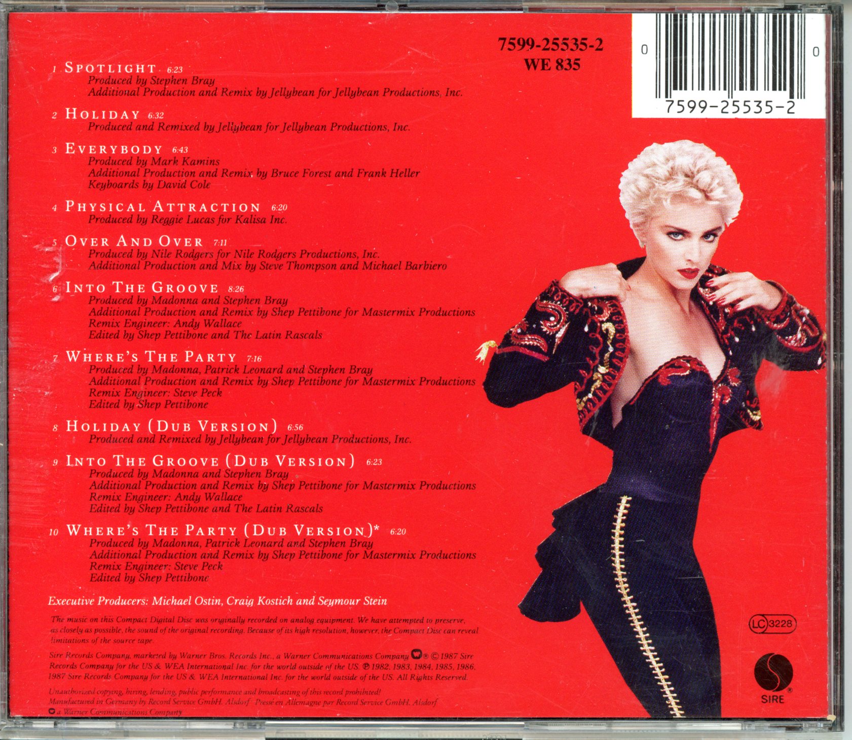 MADONNA YOU CAN DANCE 075992553520