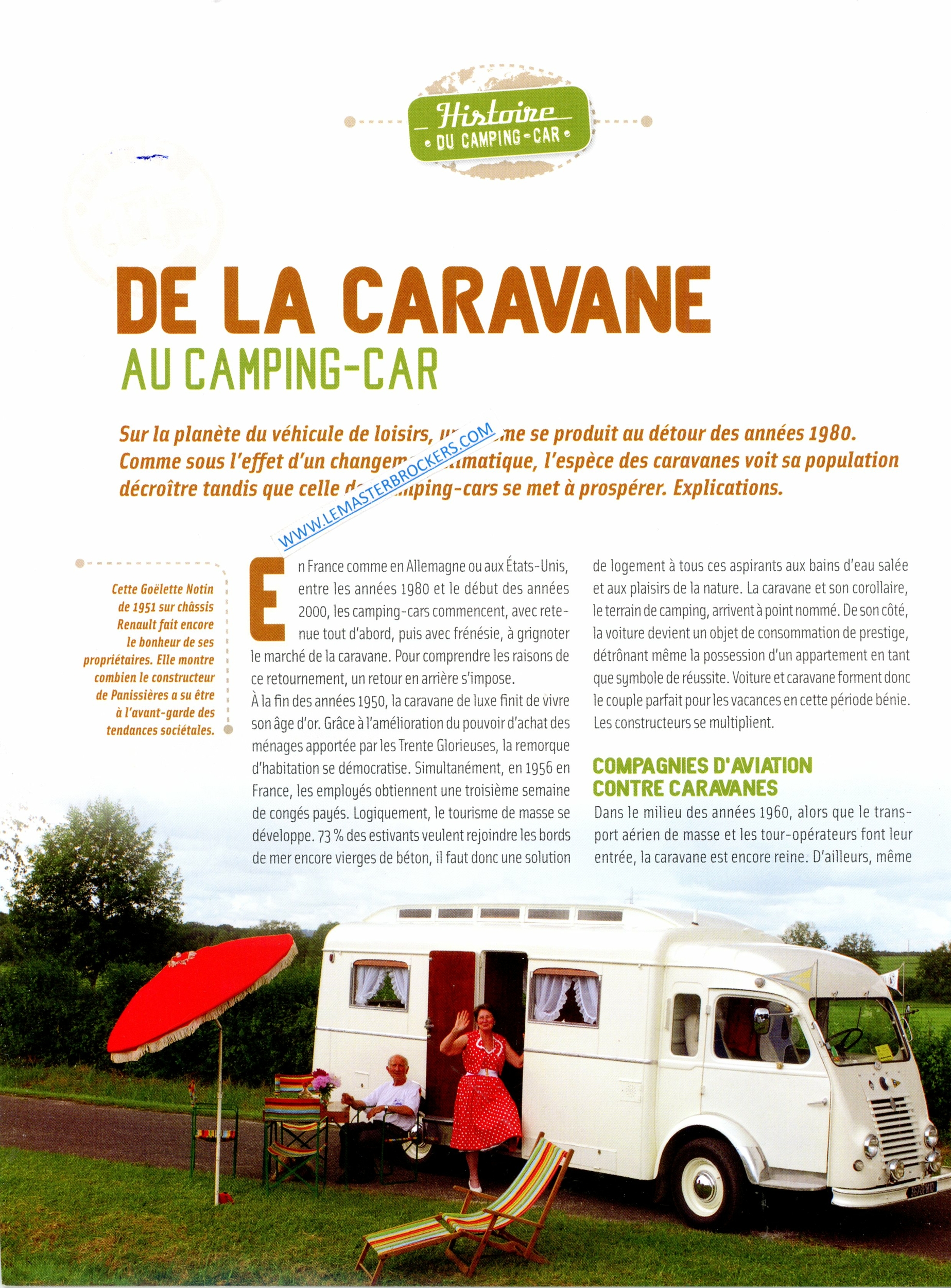 DE LA CARAVANE AU CAMPING-CAR