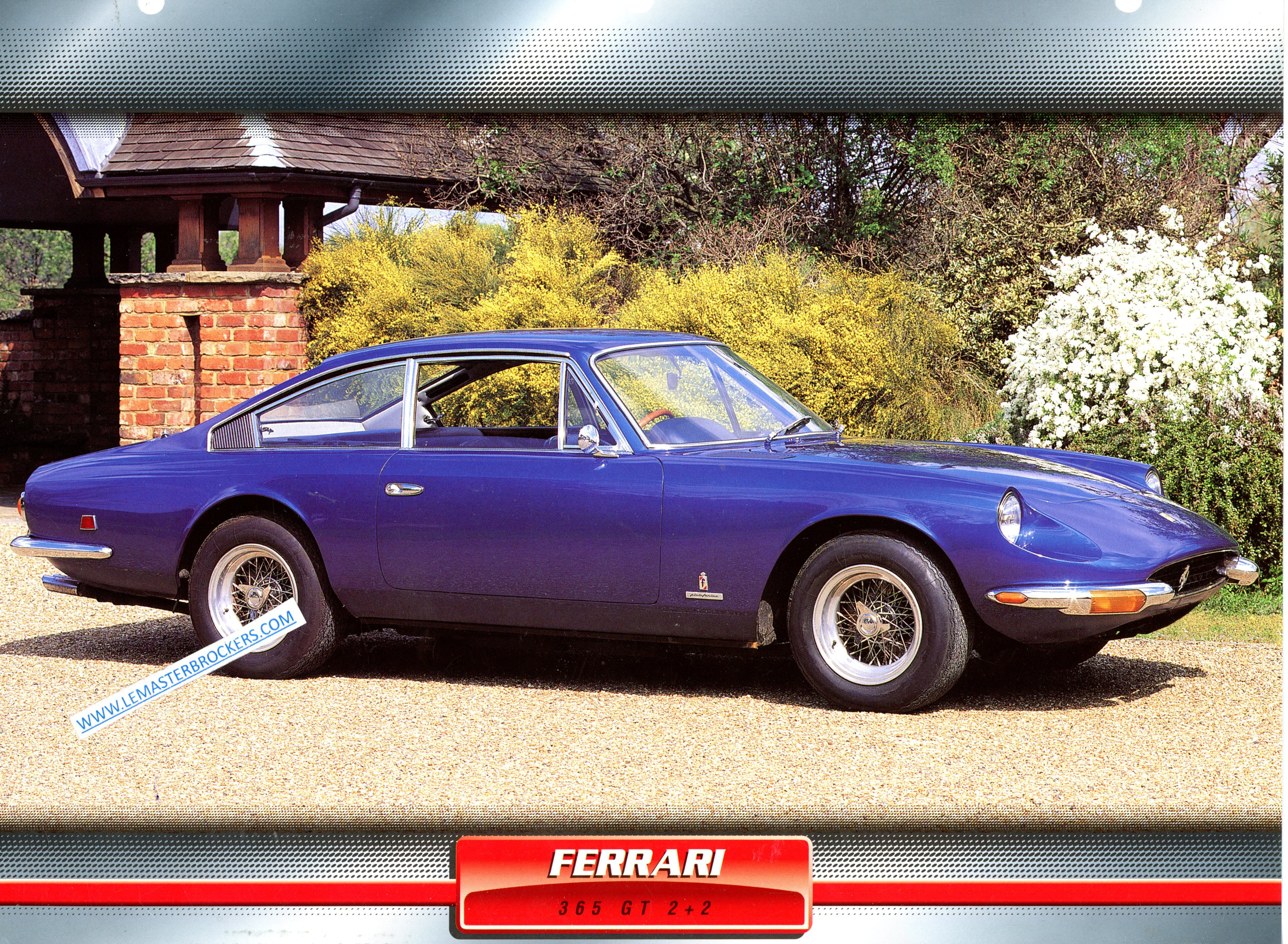 FERRARI 365 GT 2 2 1970 FICHE COLLECTION VOITURE DE SPORT