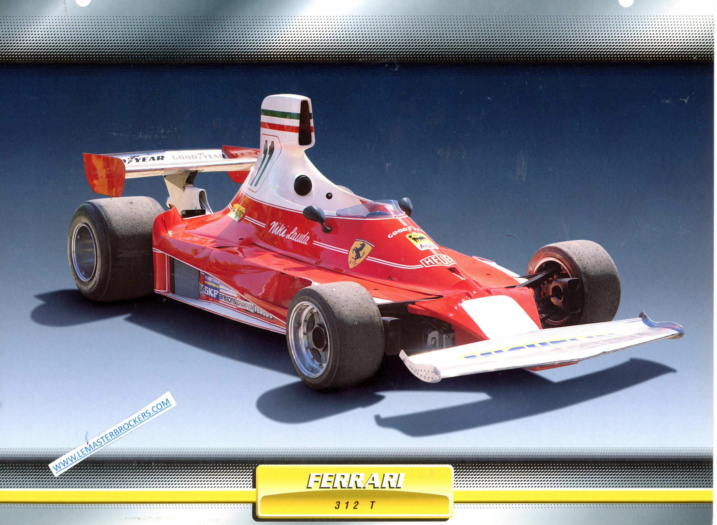 FERRARI 312T FICHE VOITURE DE SPORT 1975