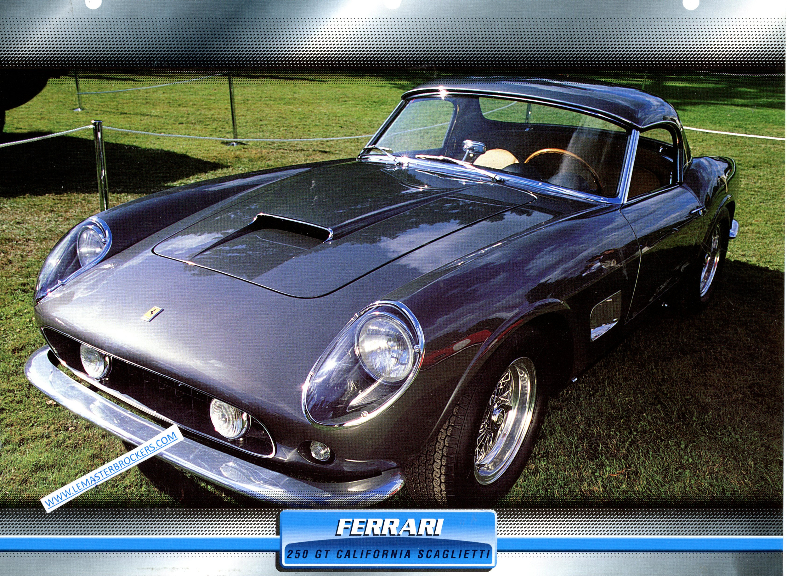 FERRARI 250 GT CALIFORNIA SCAGLIETTI 1961 FICHE VOITURE DE SPORT 1999