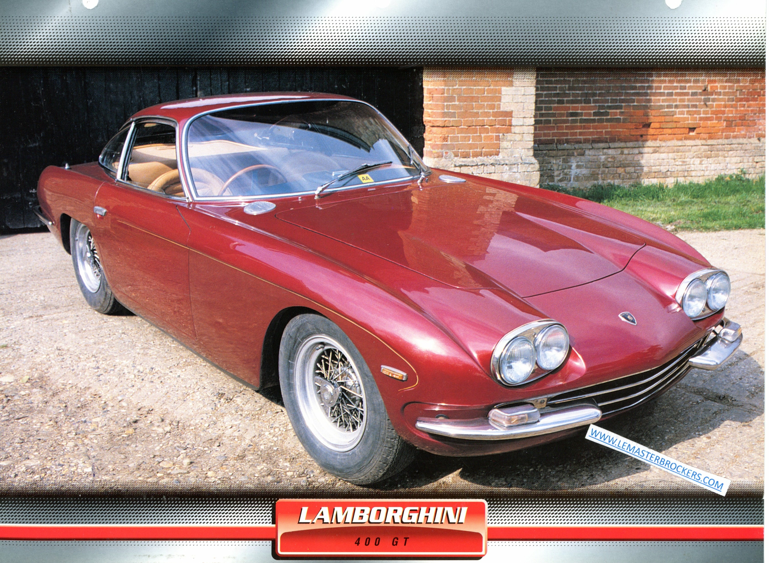 FICHE LAMBORGHINI 400 GT 1966