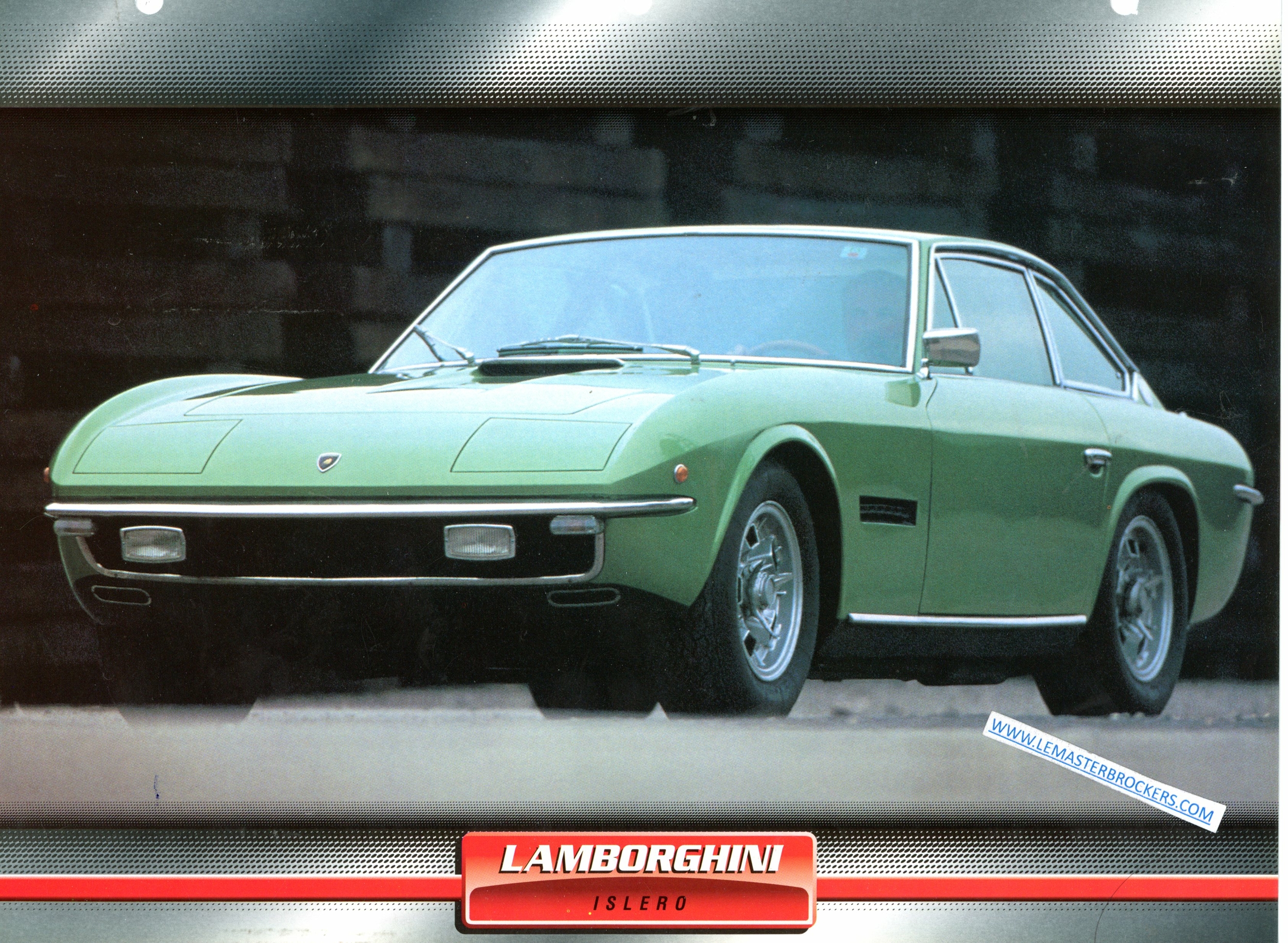 FICHE LAMBORGHINI ISLERO VOITURE DE SPORT 1968