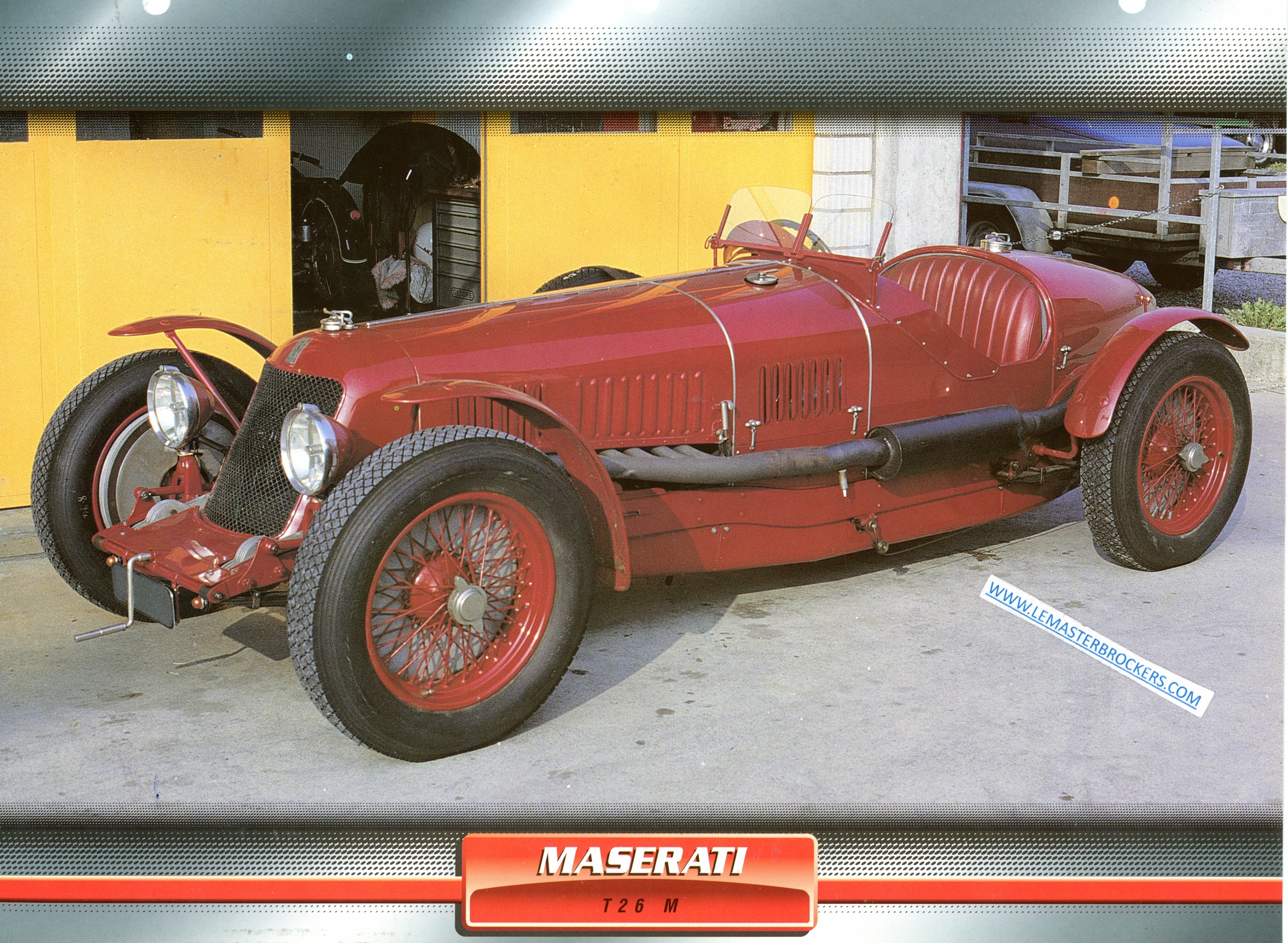 FICHE MASERATI T26 M VOITURES DE SPORT 1930