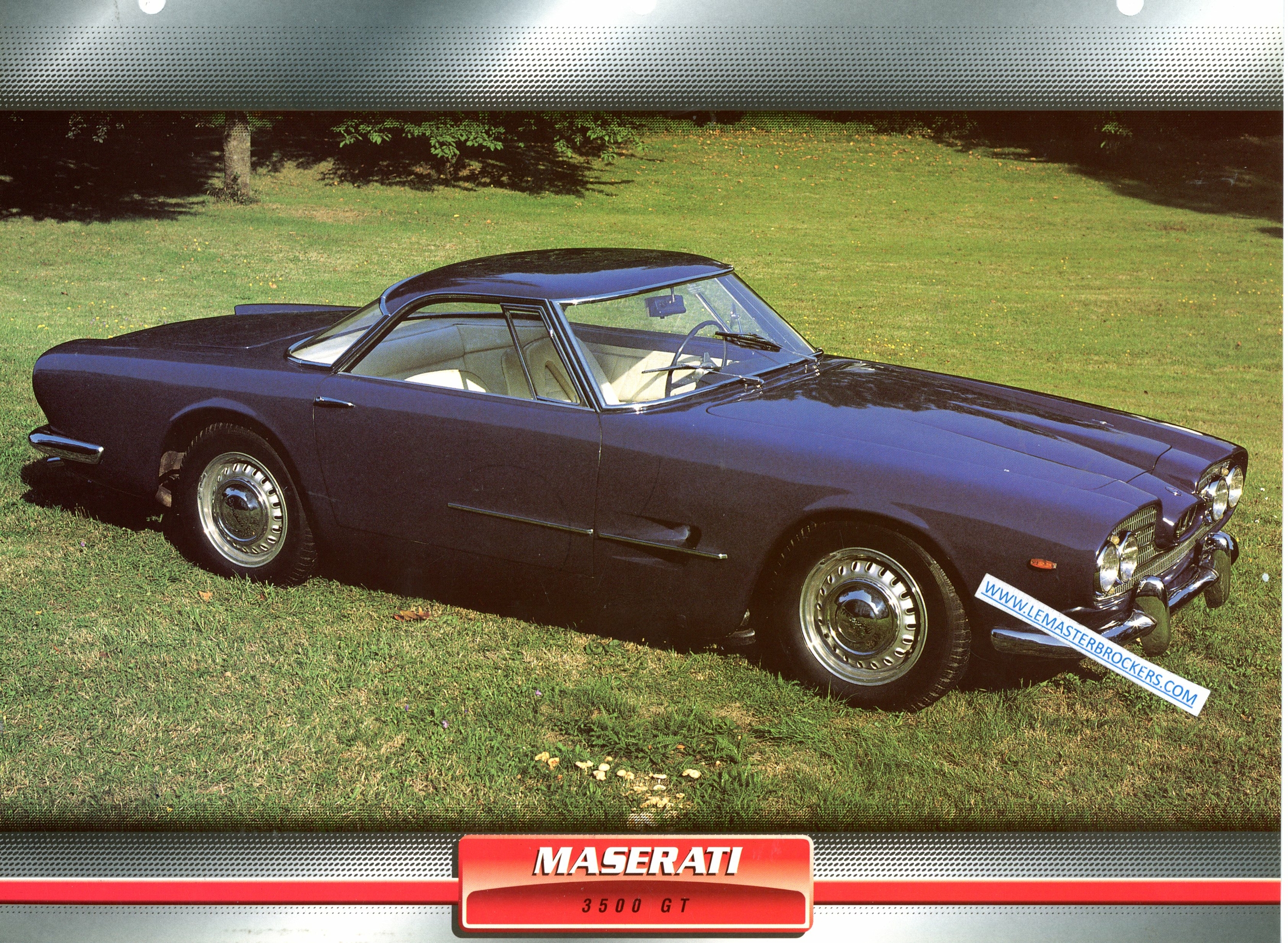 FICHE MASERATI 3500GT VOITURES DE SPORT 1957