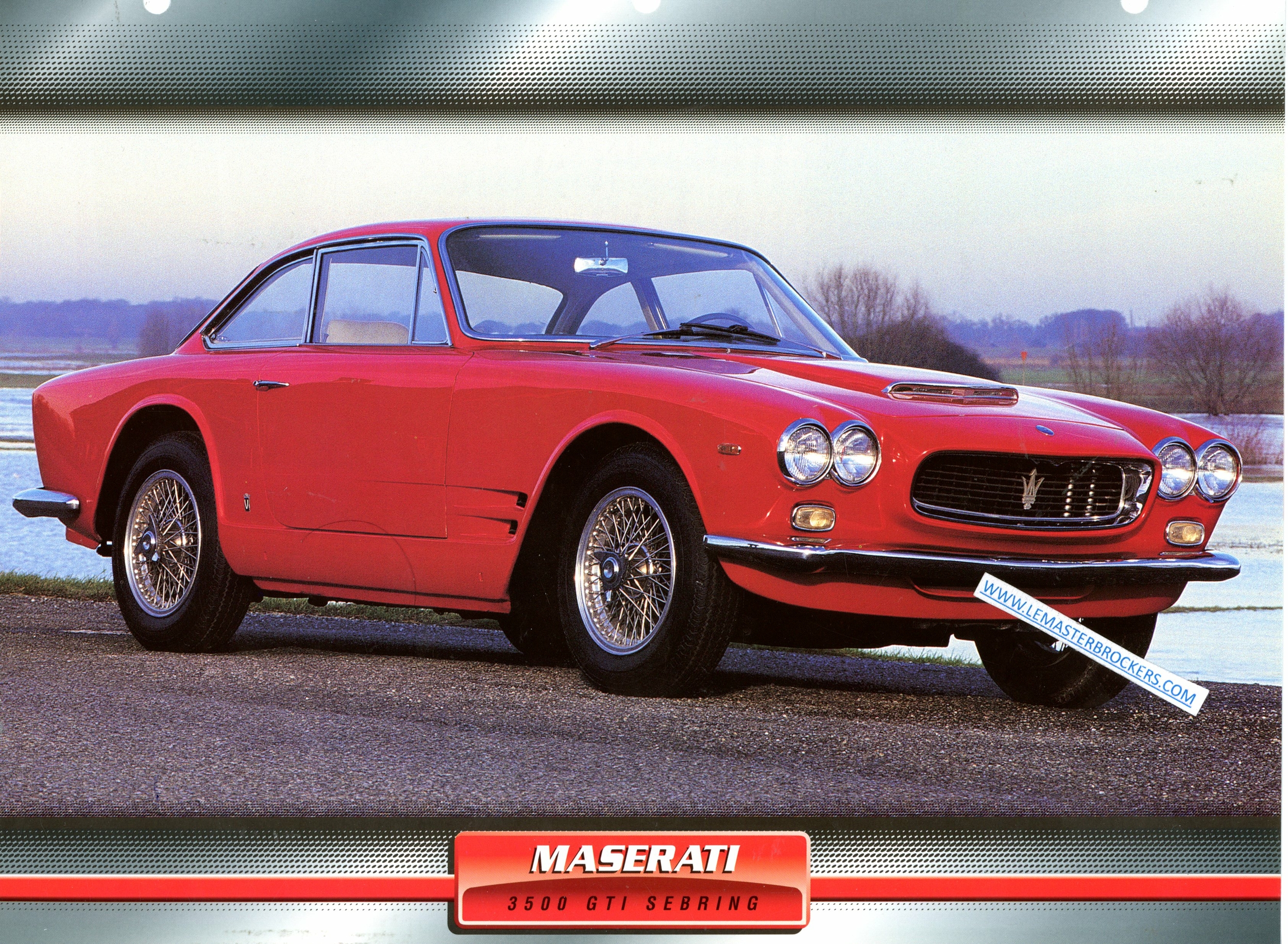 FICHE MASERATI 3500 GTI SEBRING VOITURES DE SPORT 1963