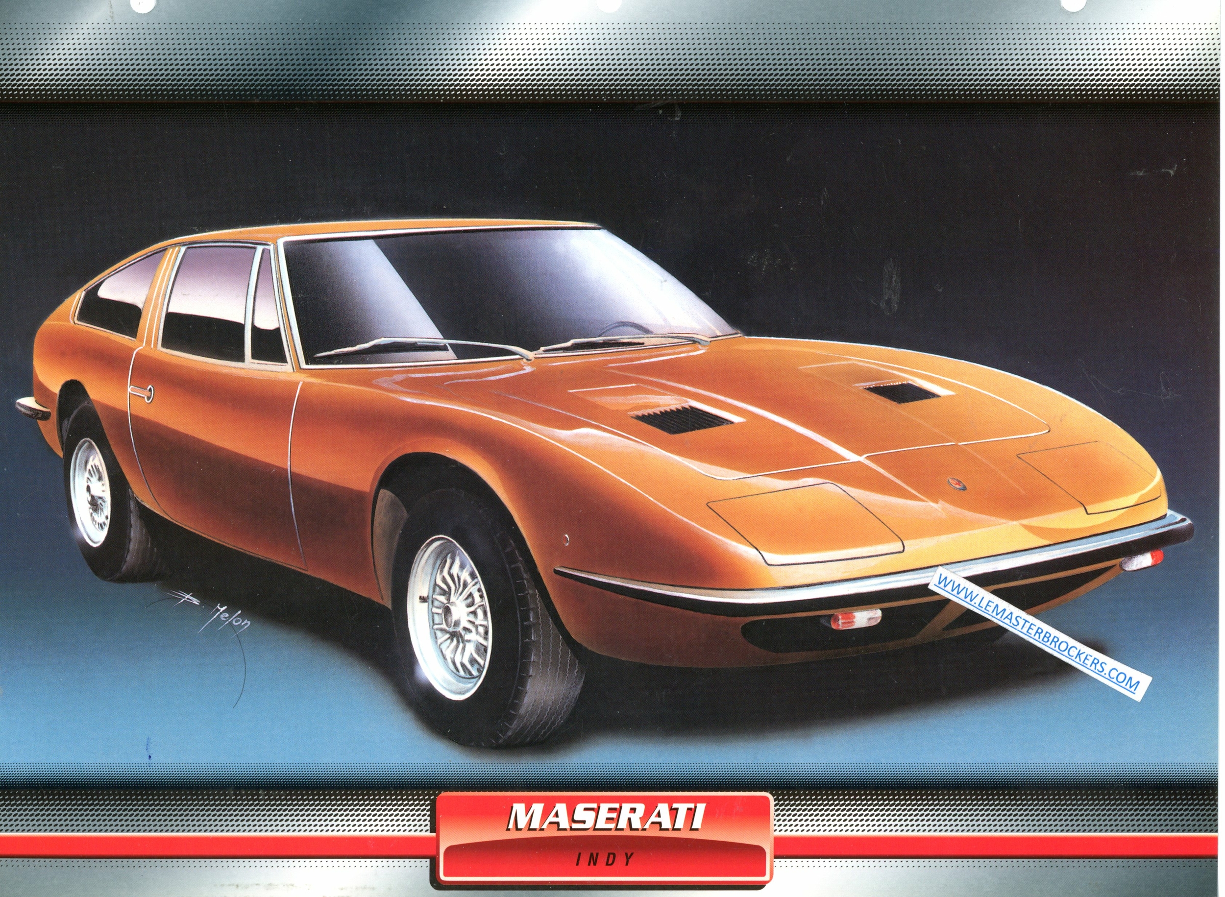 FICHE MASERATI INDY VOITURES DE SPORT 1972