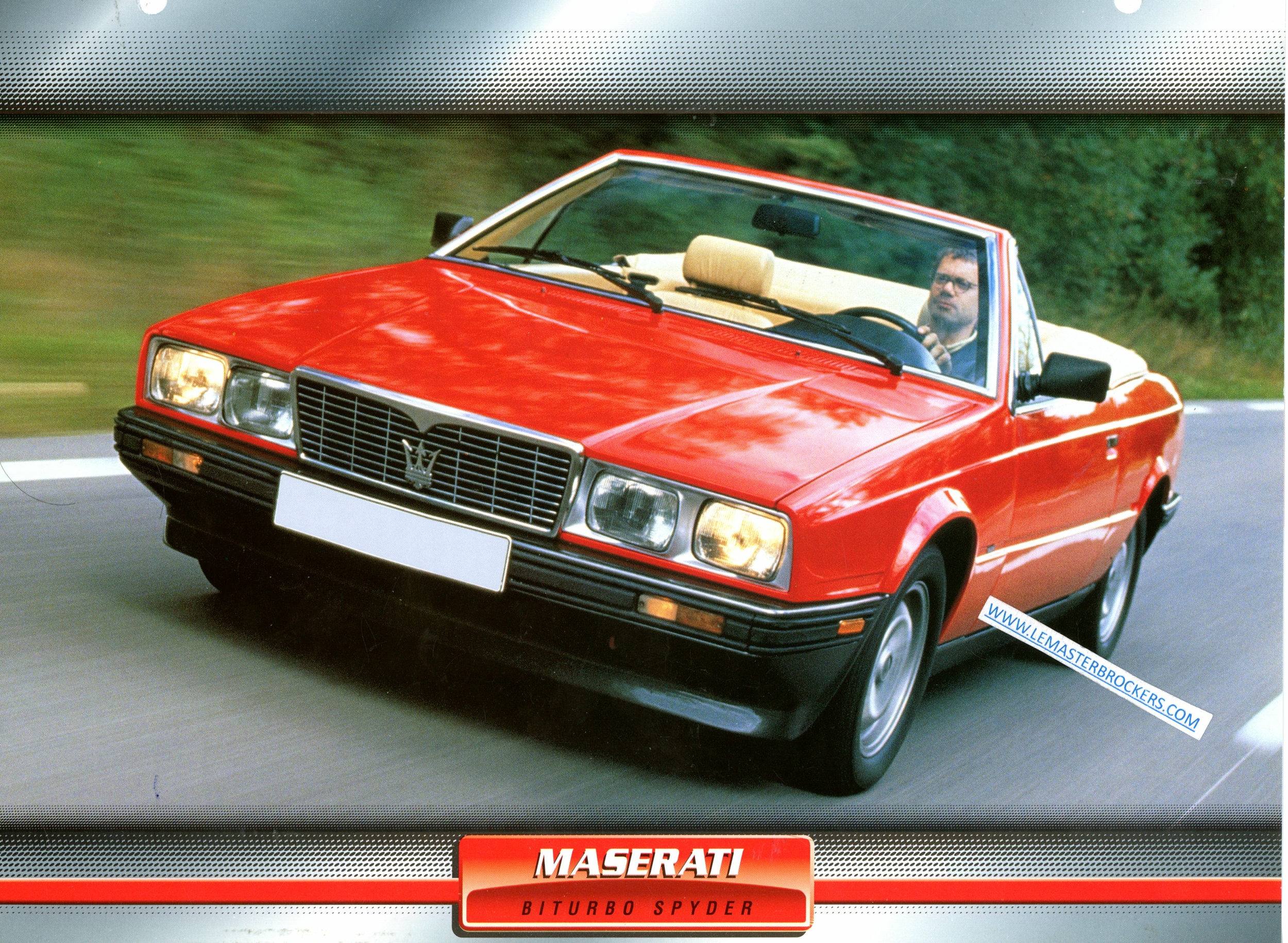 FICHE MASERATI BITURBO SPYDER VOITURES DE SPORT 1982