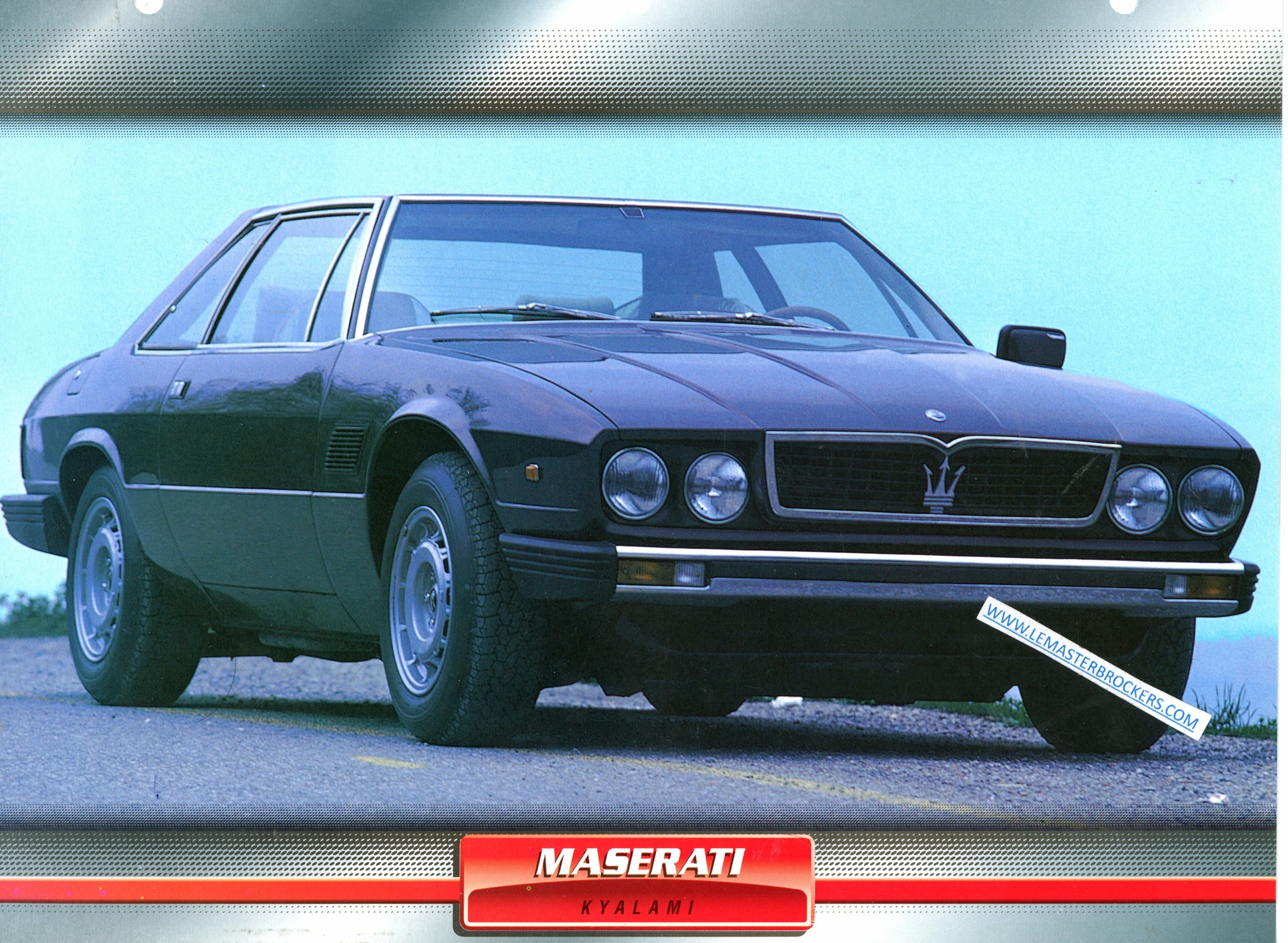 FICHE MASERATI KYALAMI VOITURES DE SPORT 1976
