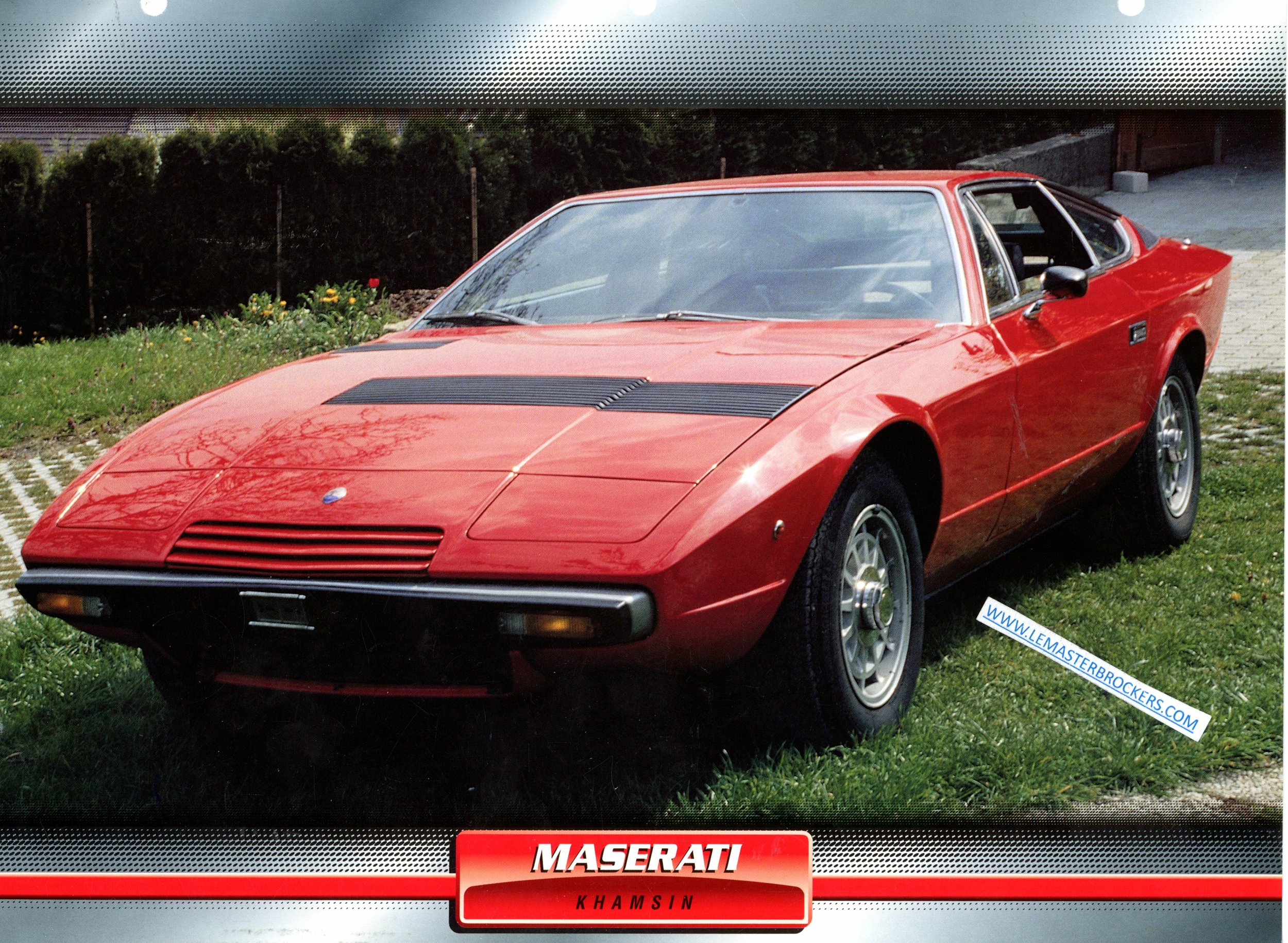 FICHE MASERATI KHAMSIN VOITURES DE SPORT 1973