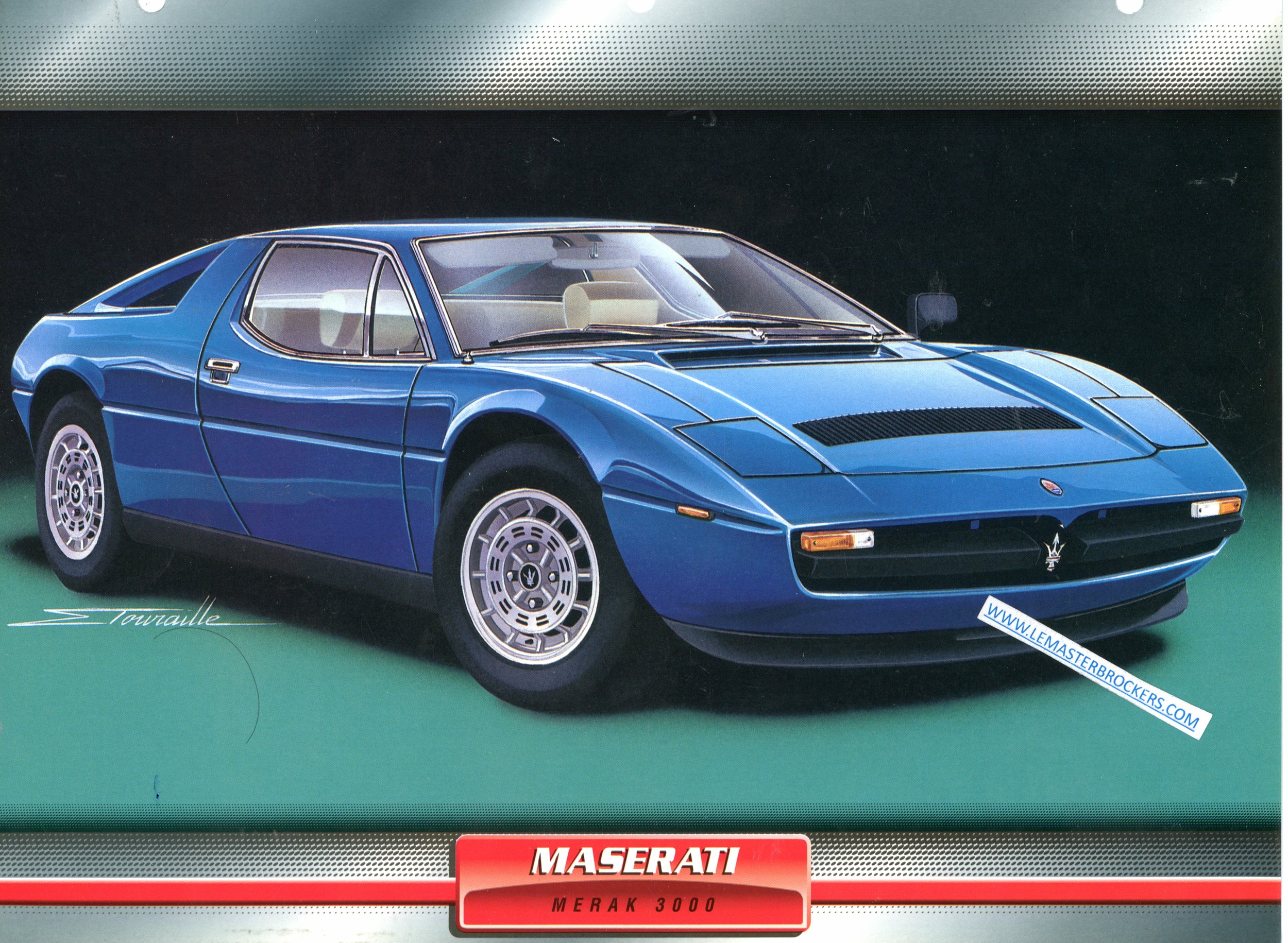 FICHE MASERATI MERAK 3000 VOITURES DE SPORT 1972