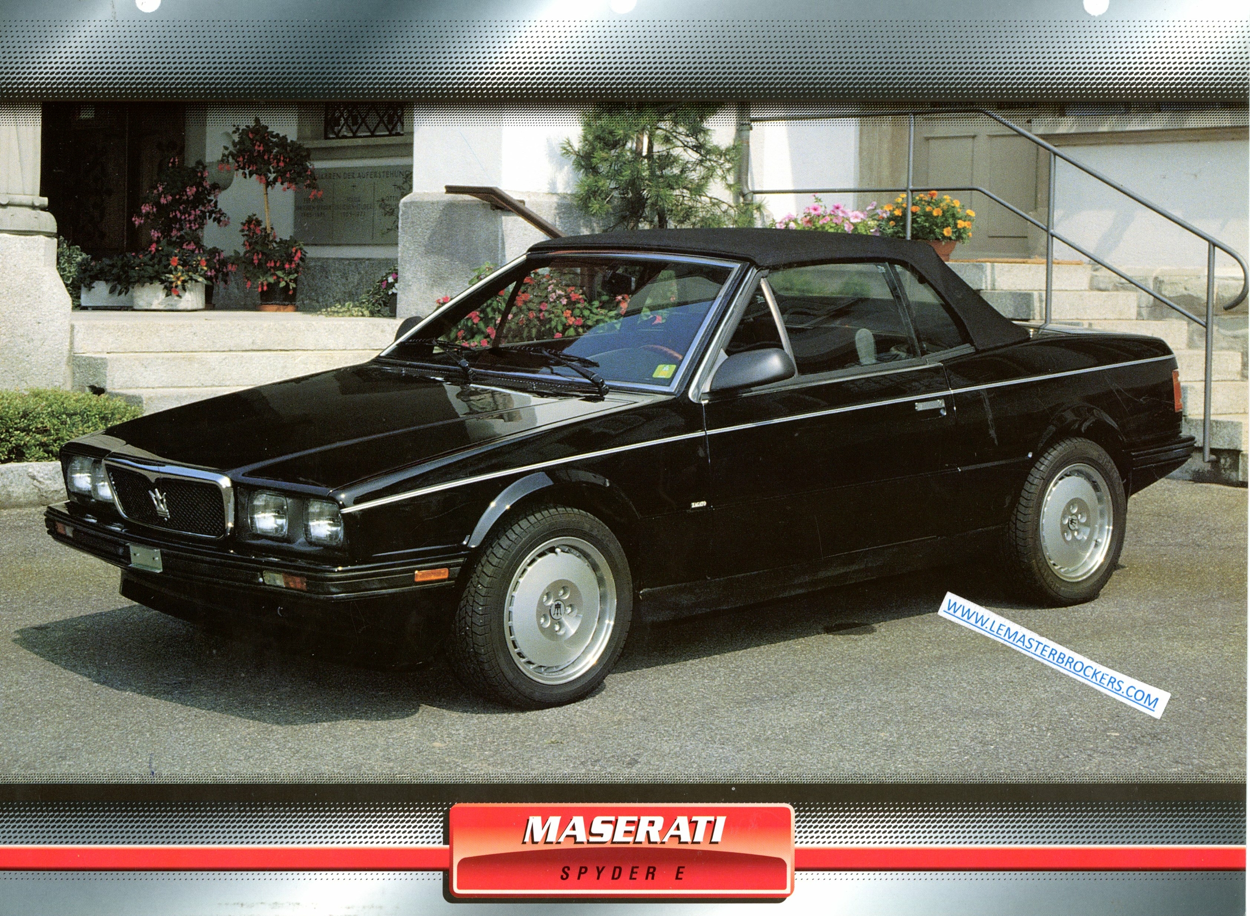 FICHE MASERATI SPYDER E VOITURES DE SPORT 1985