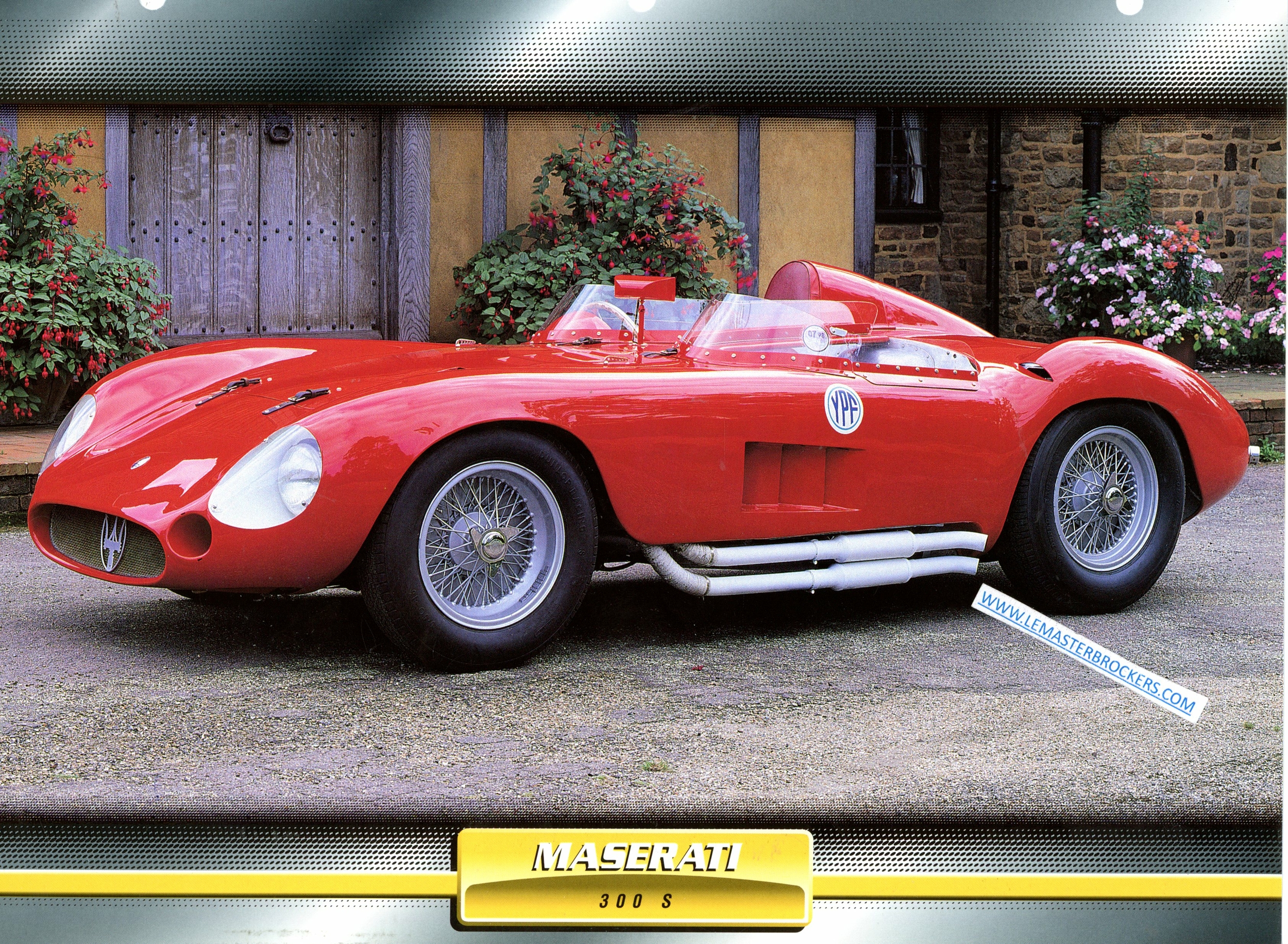 FICHE MASERATI 300 S VOITURE DE COURSE 1955