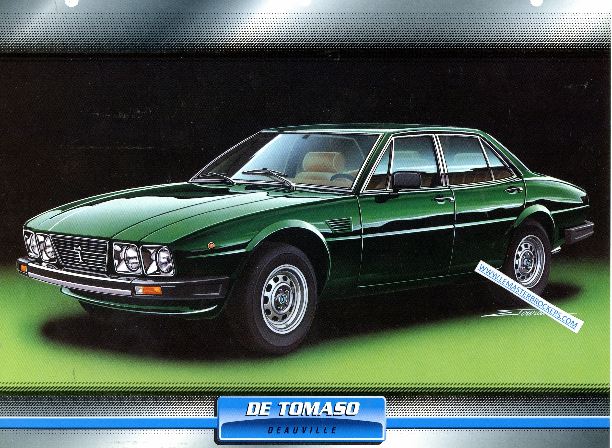 FICHE DE TOMASO DEAUVILLE BERLINE 1970