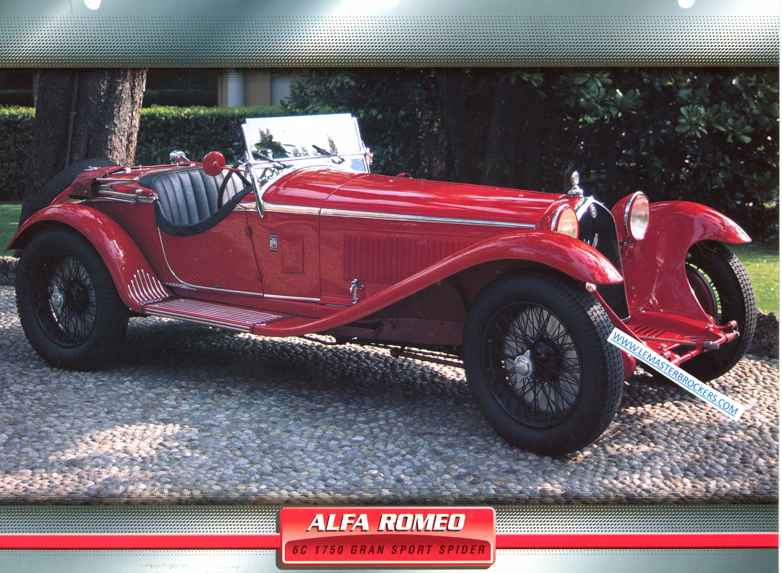 ALFA ROMEO 6C 1750 GRAN SPORT SPIDER 1931 FICHE AUTO