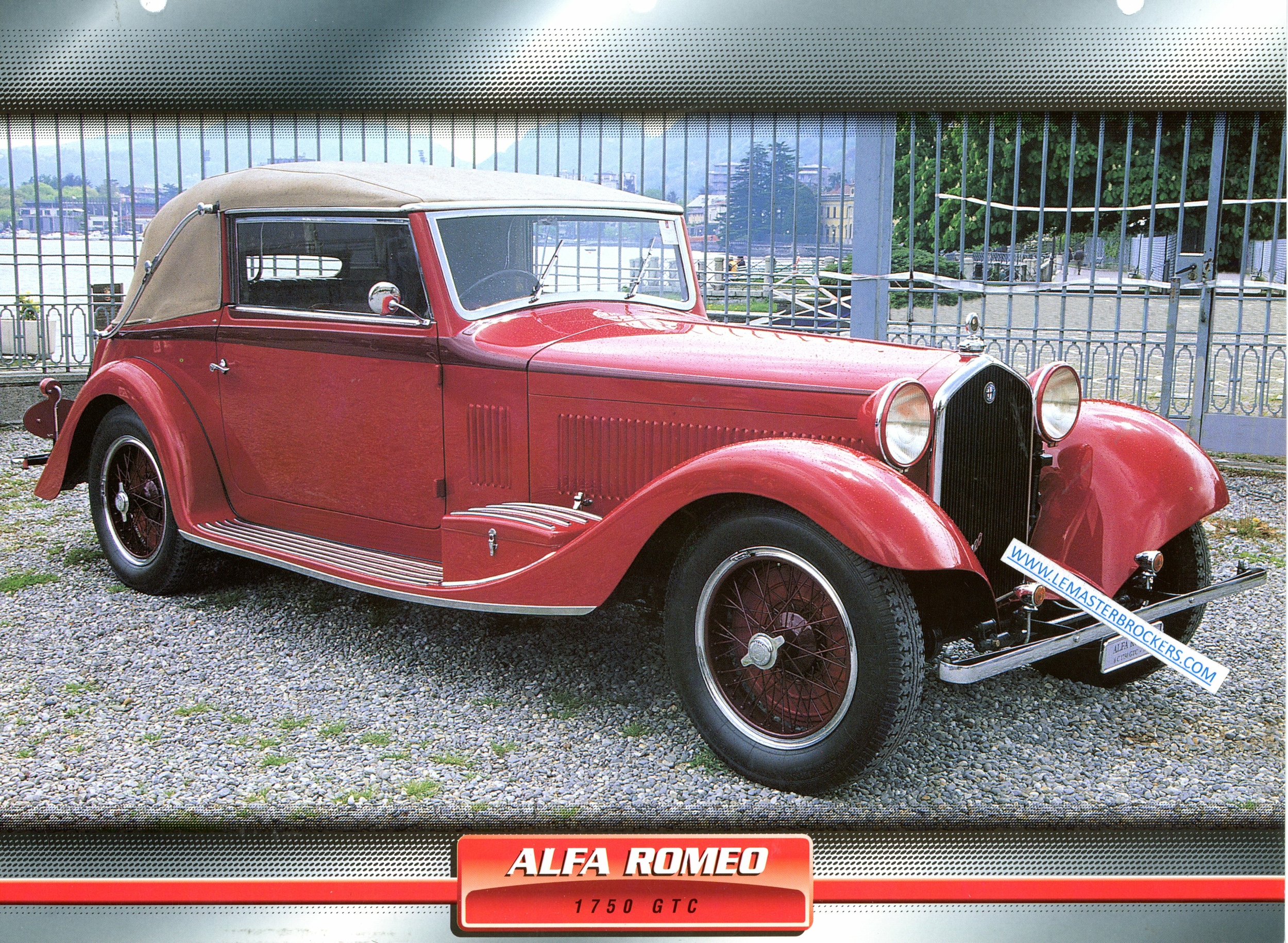 ALFA ROMEO 1750 GTC 1931 FICHE AUTO