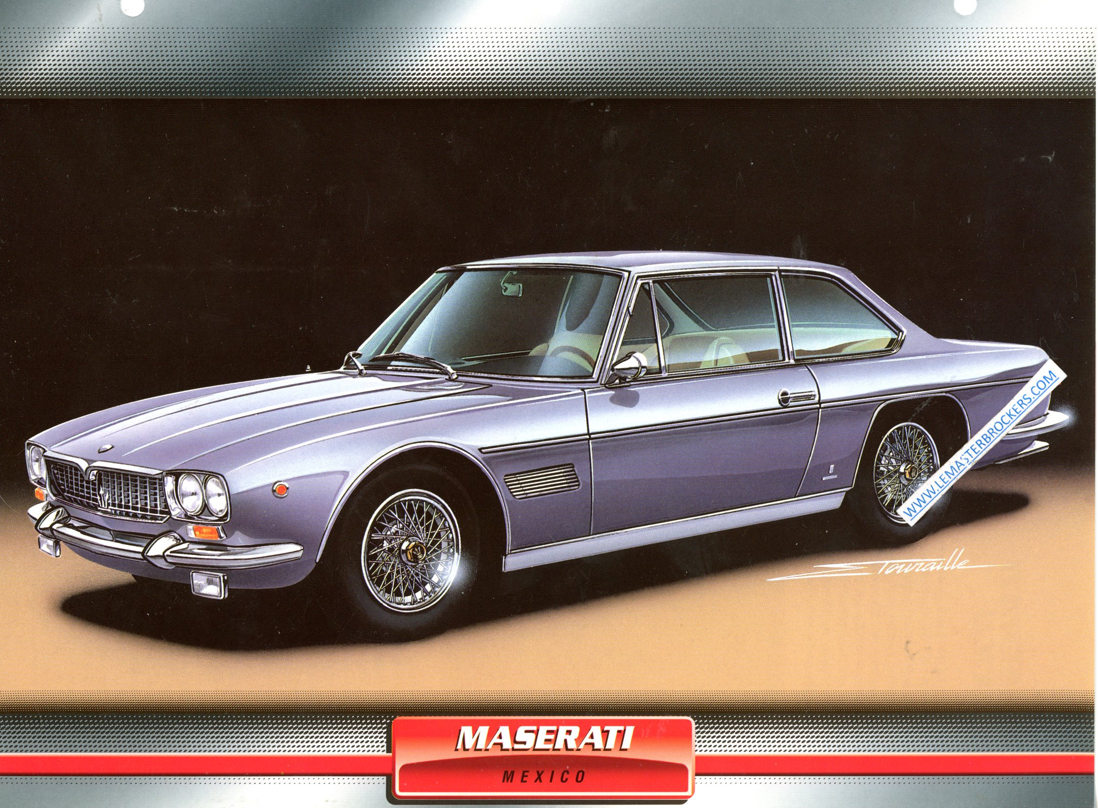 FICHE MASERATI MEXICO VOITURES DE SPORT 1966