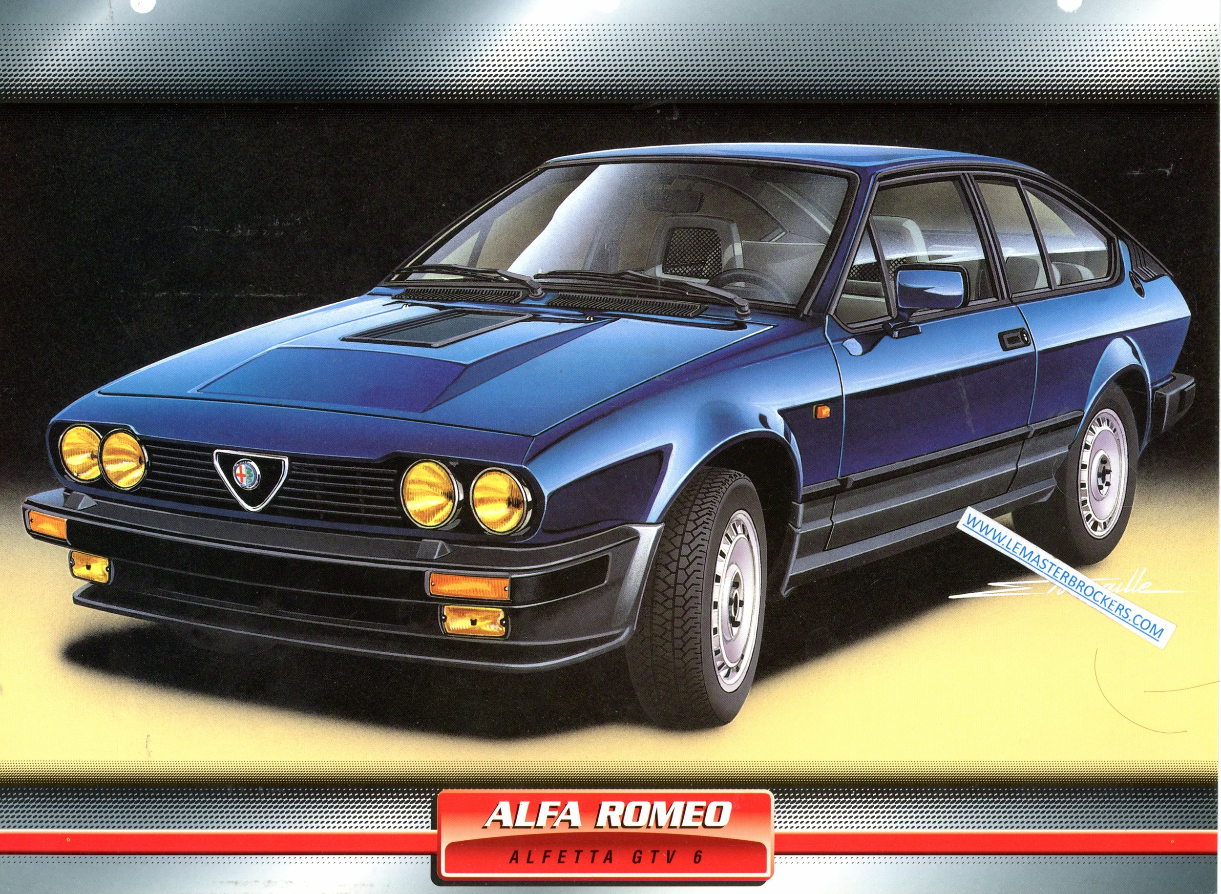 FICHE ALFA ROMEO ALFETTA GTV6 1980