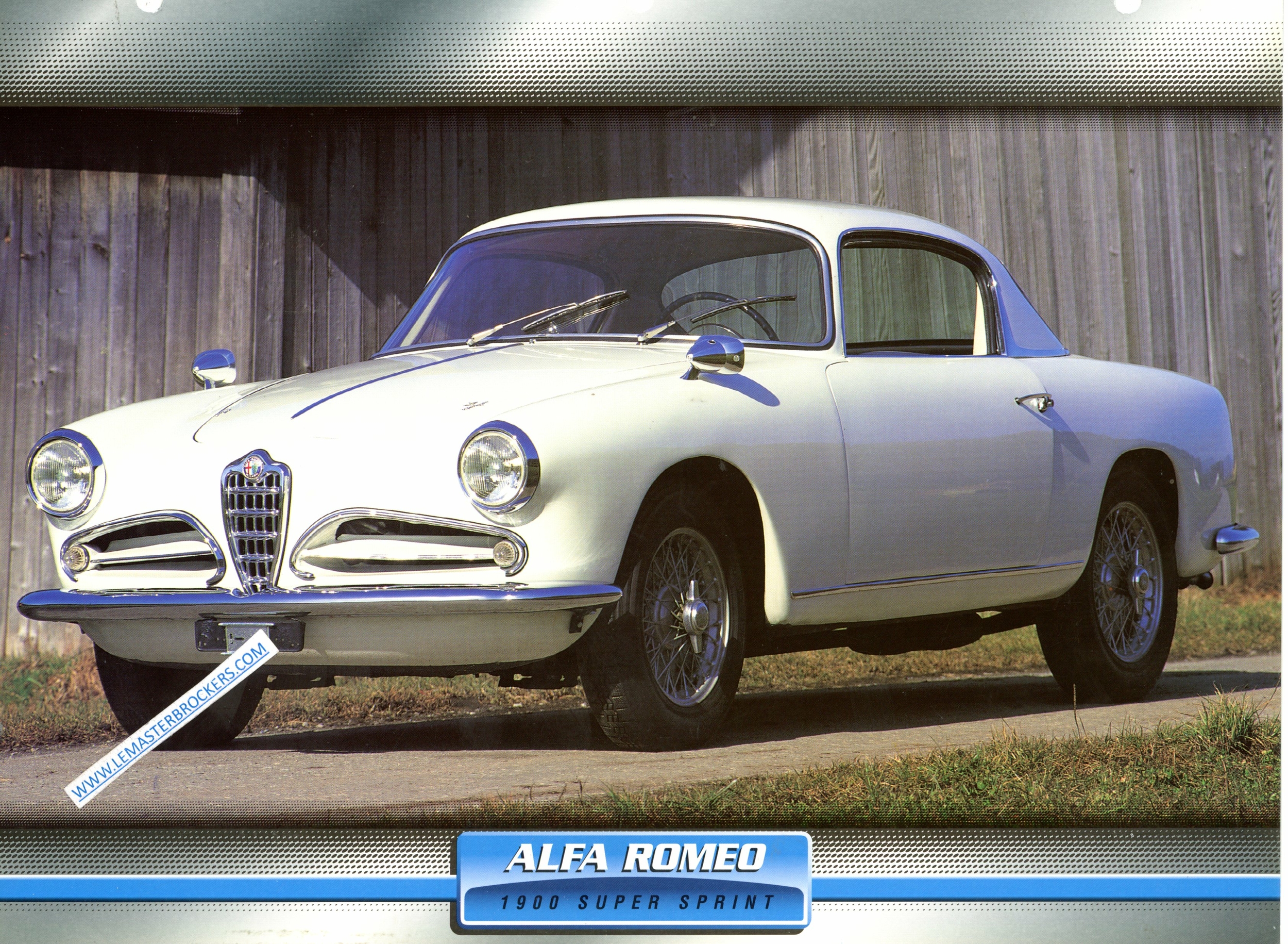 FICHE ALFA ROMEO 1900 SUPER SPRINT 1956