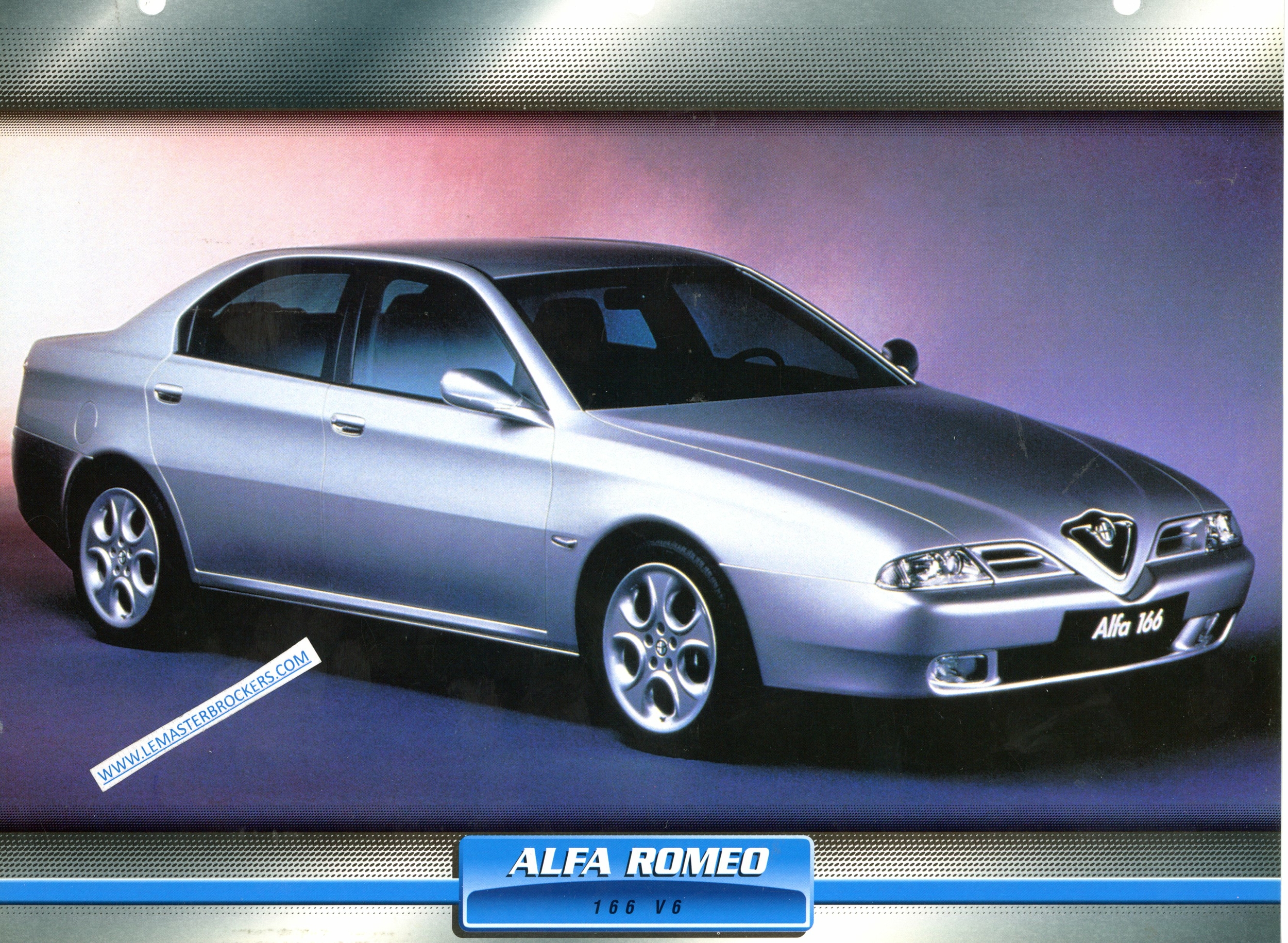 FICHE ALFA ROMEO 166 V6 1998