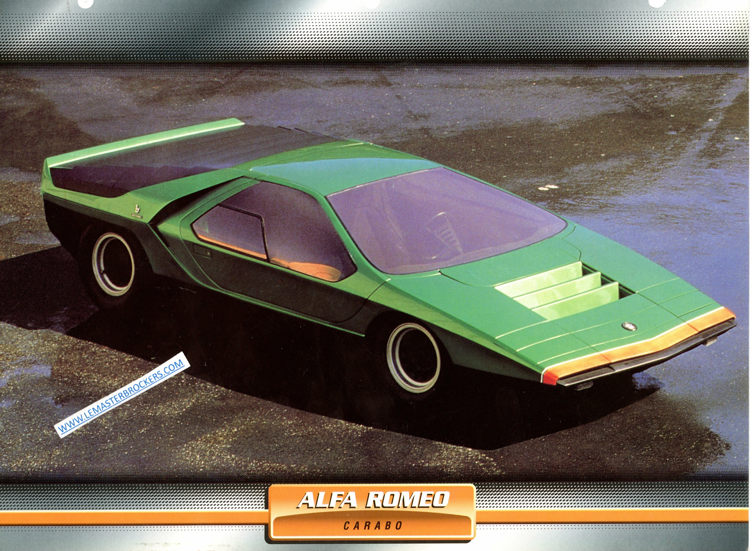 FICHE ALFA ROMEO CARABO PROTOTYPE 1968