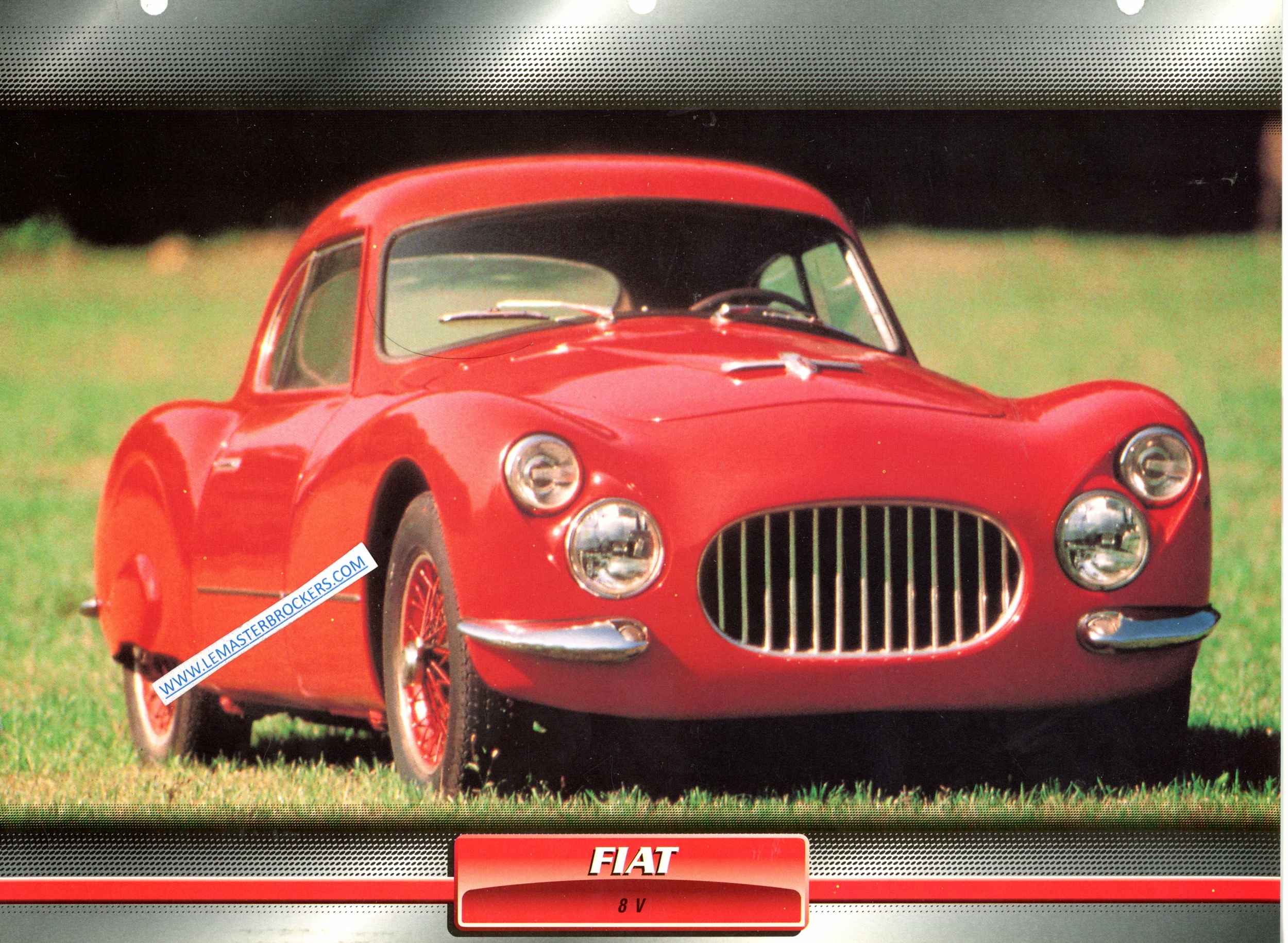 FICHE FIAT 8V 1952