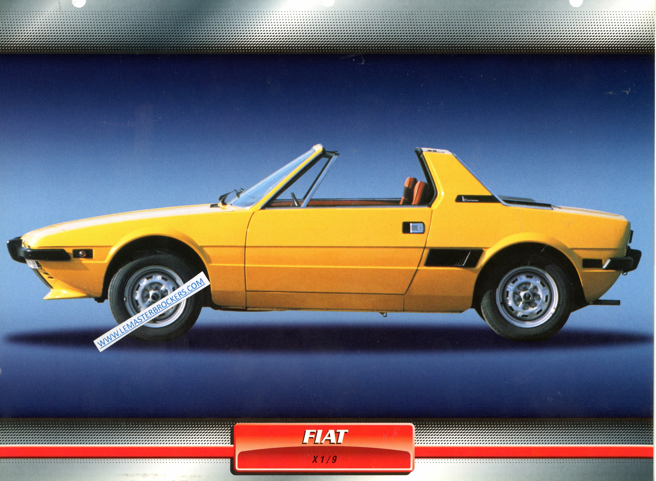 FICHE FIAT X1/9 1973