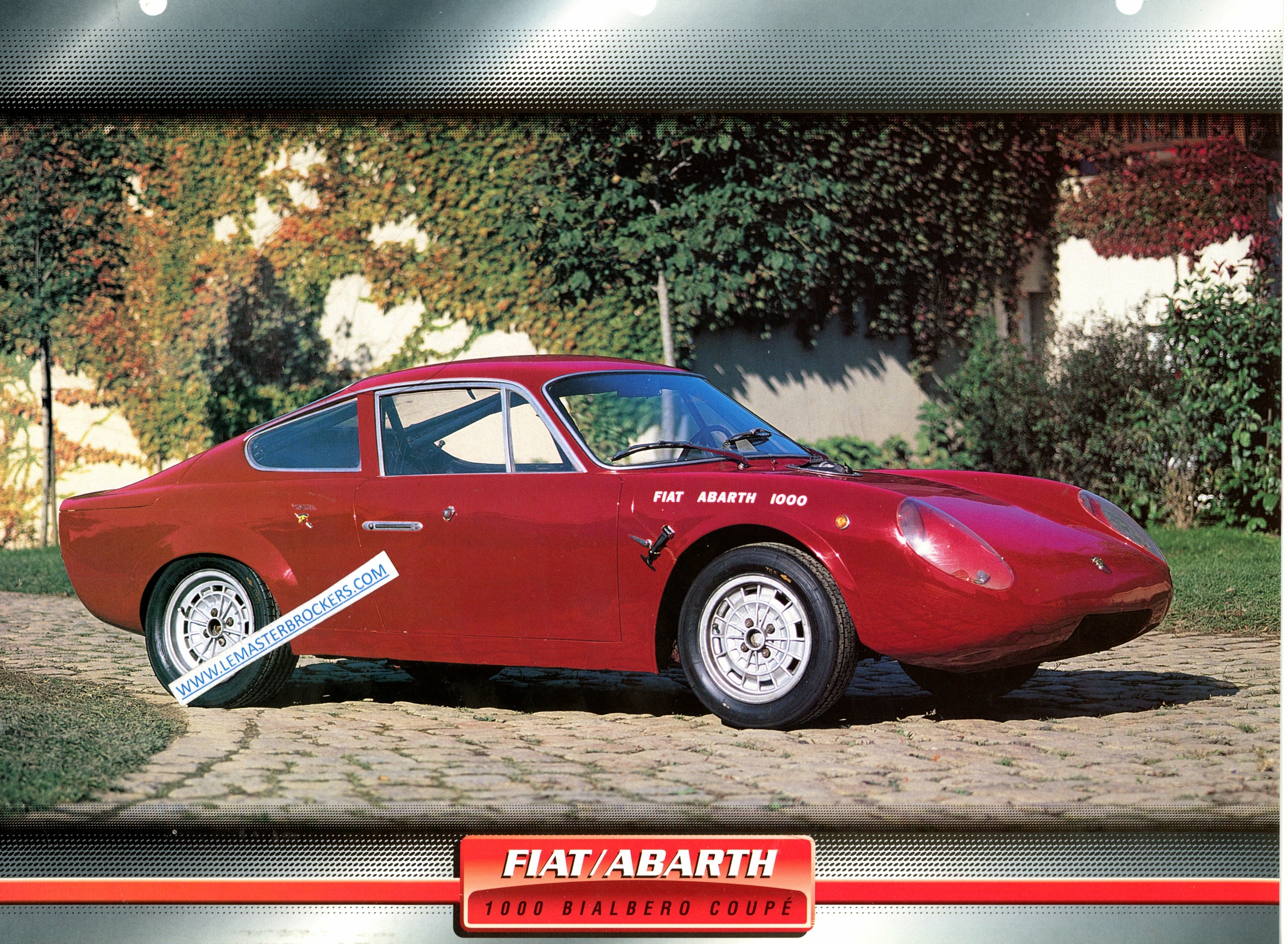 FICHE FIAT ABARTH 1000 BIALBERO COUPE 1963