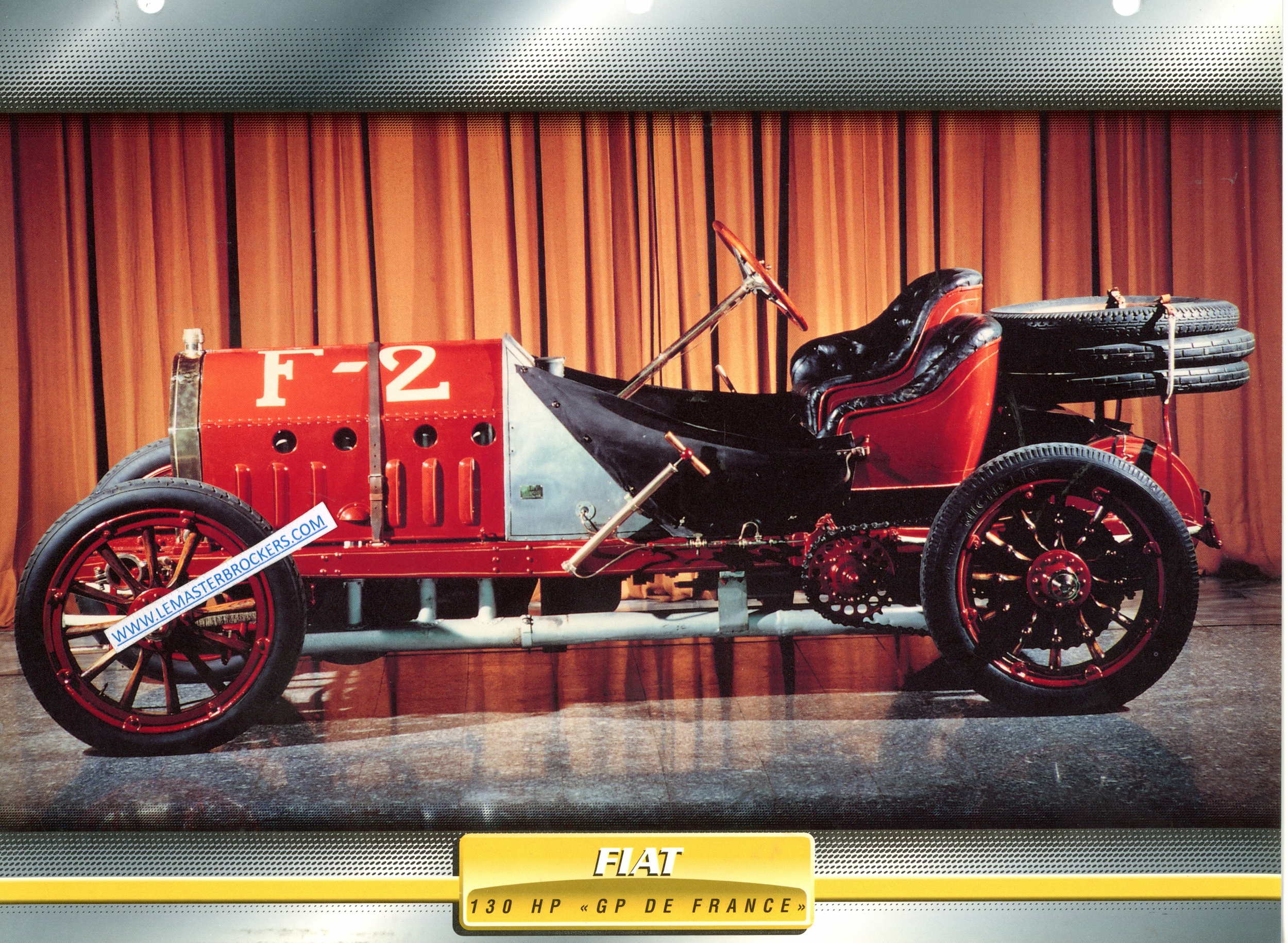 FICHE FIAT 130 HP GP DE FRANCE 1907