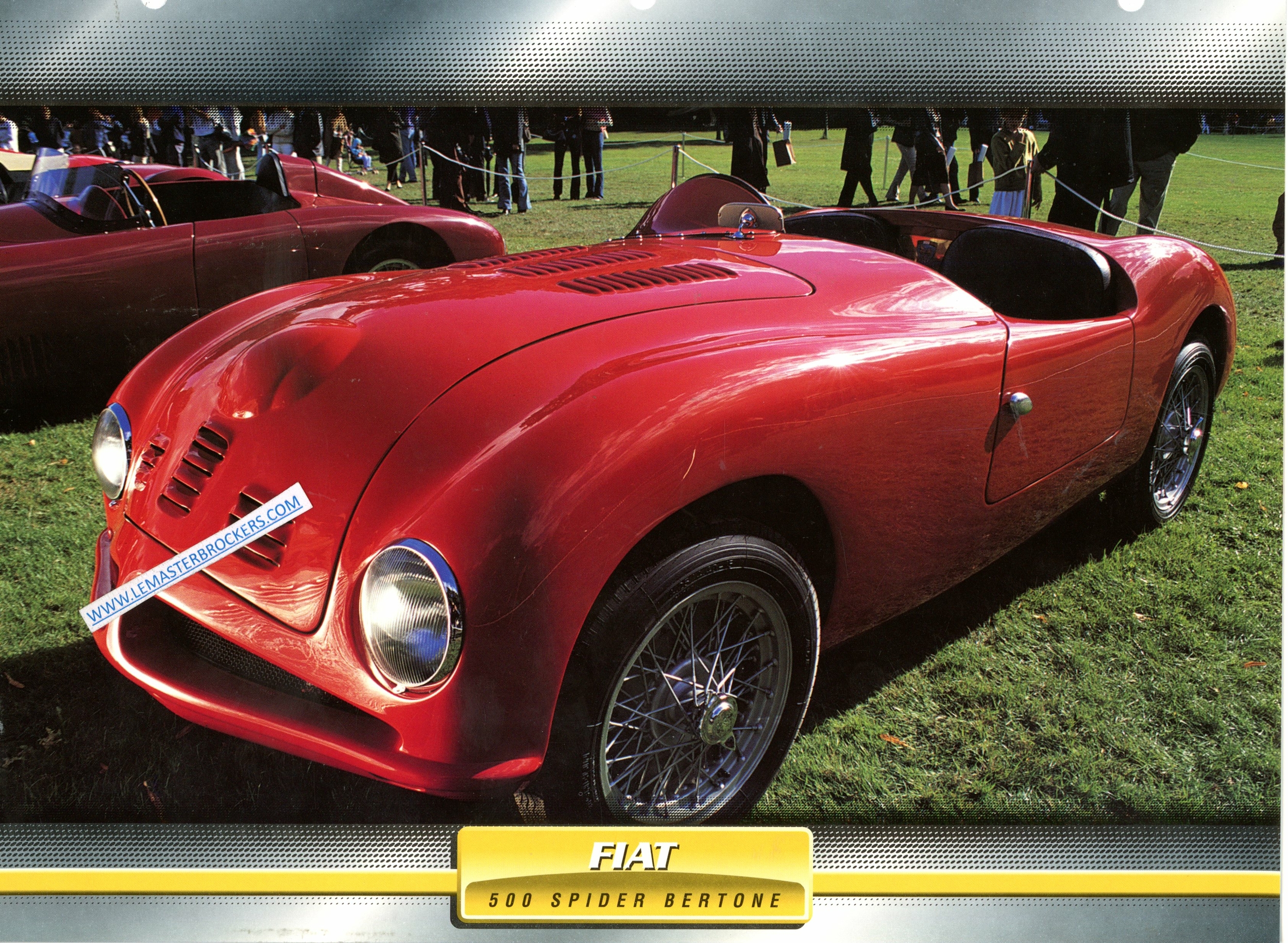 FICHE FIAT 500 SPIDER BERTONE 1947