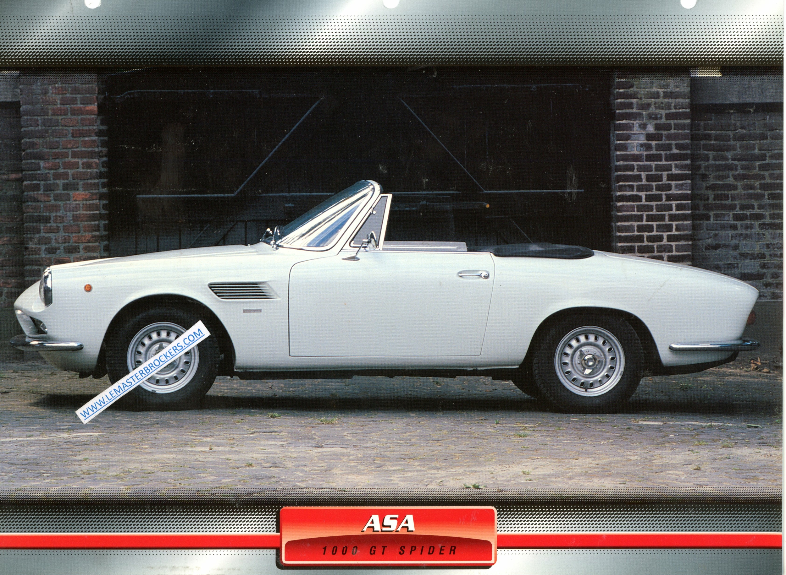 FICHE ASA 1000 GT SPIDER 1965