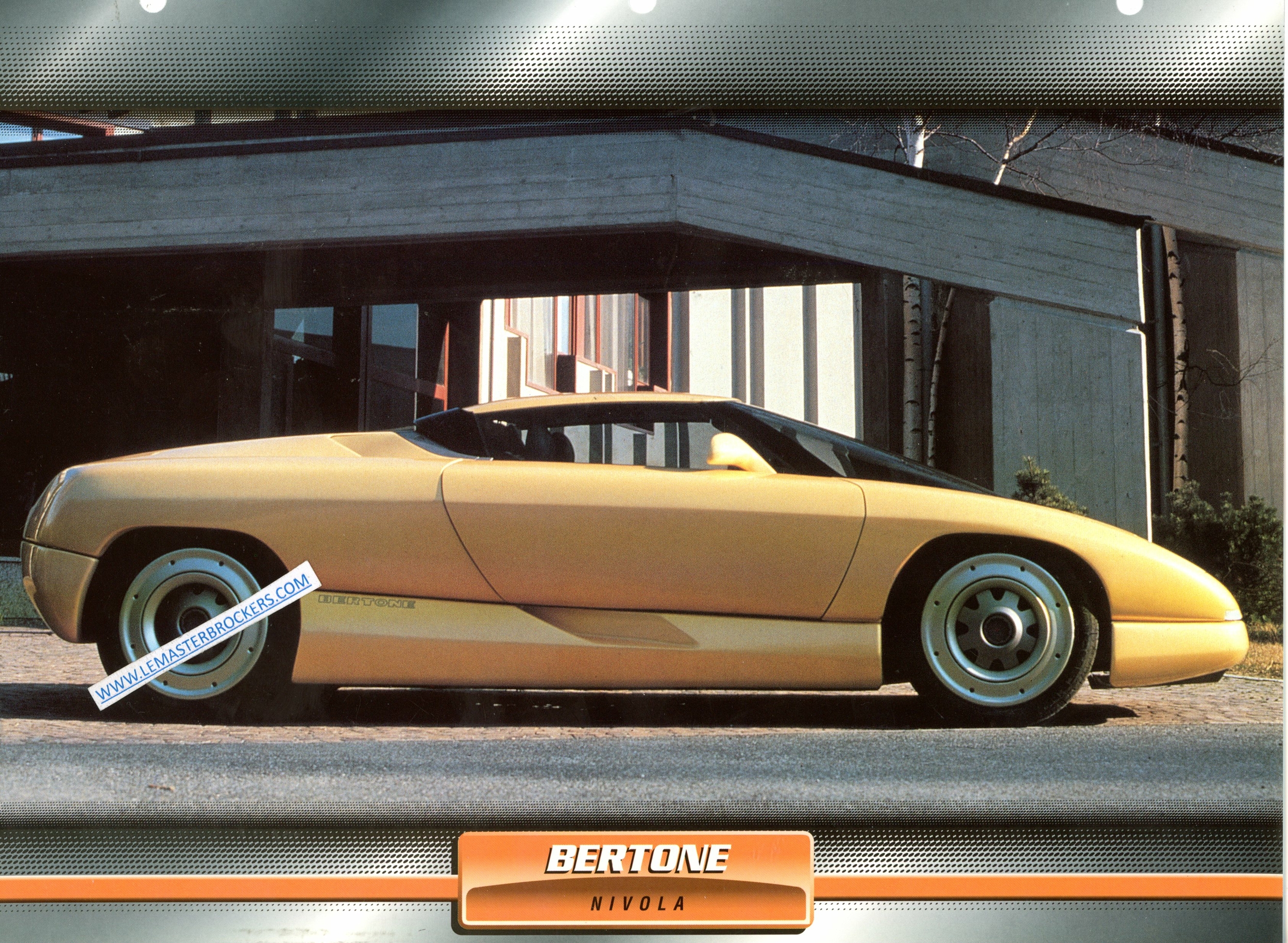 FICHE BERTONE NIVOLA PROTOTYPE 1990