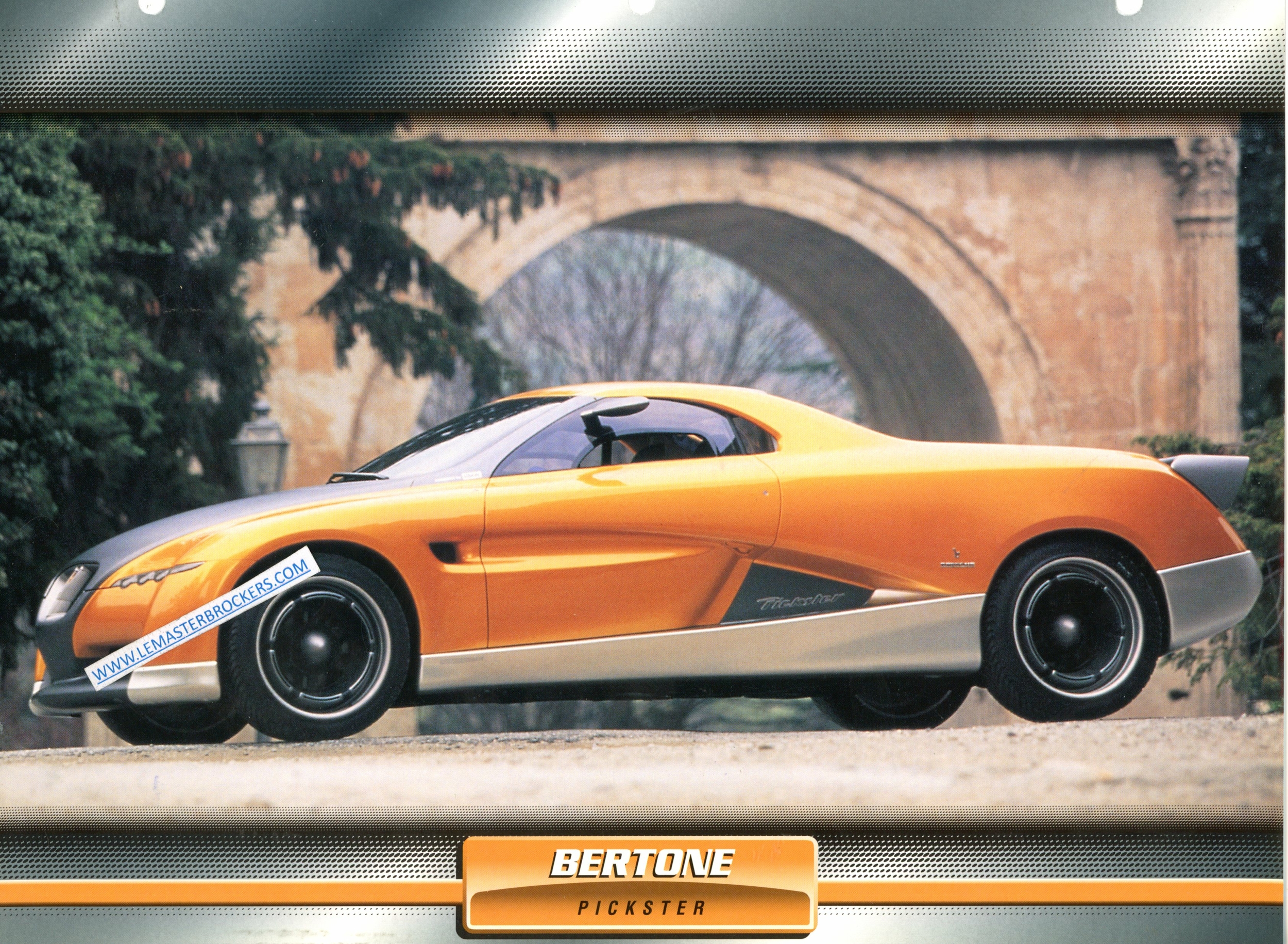 FICHE BERTONE PICKSTER PROTOTYPE 1998