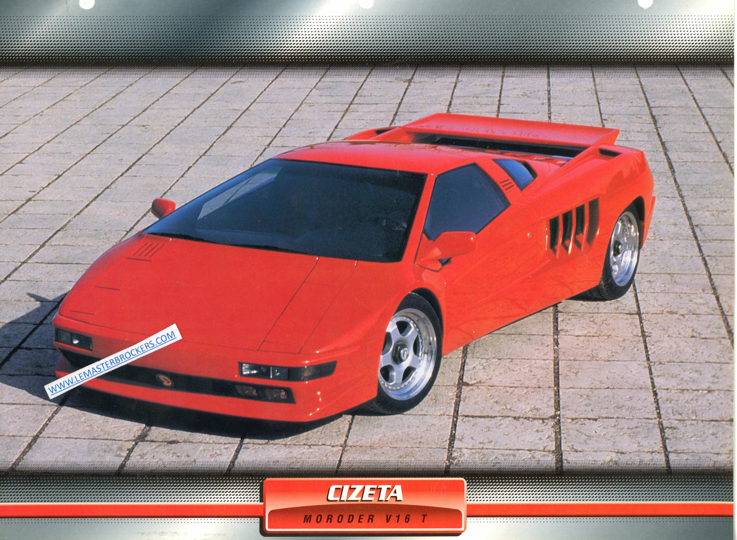 FICHE CIZETA MORODER V16 T 1989