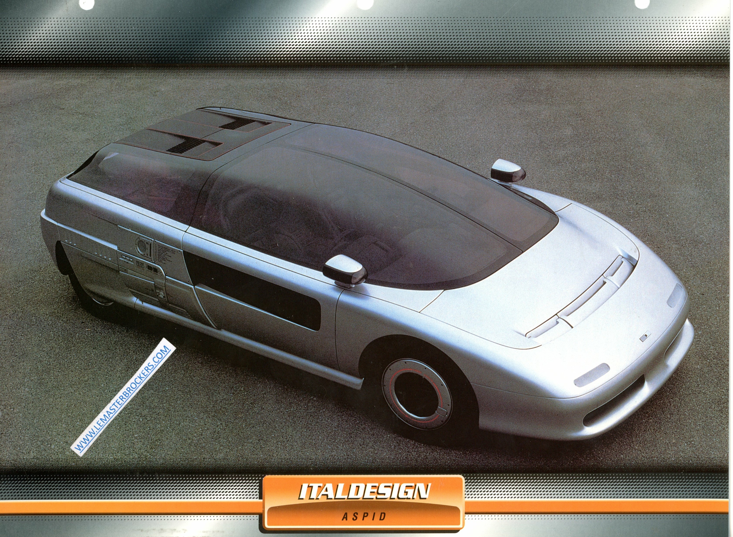 FICHE ITALDESIGN ASPID PROTOTYPE 1988
