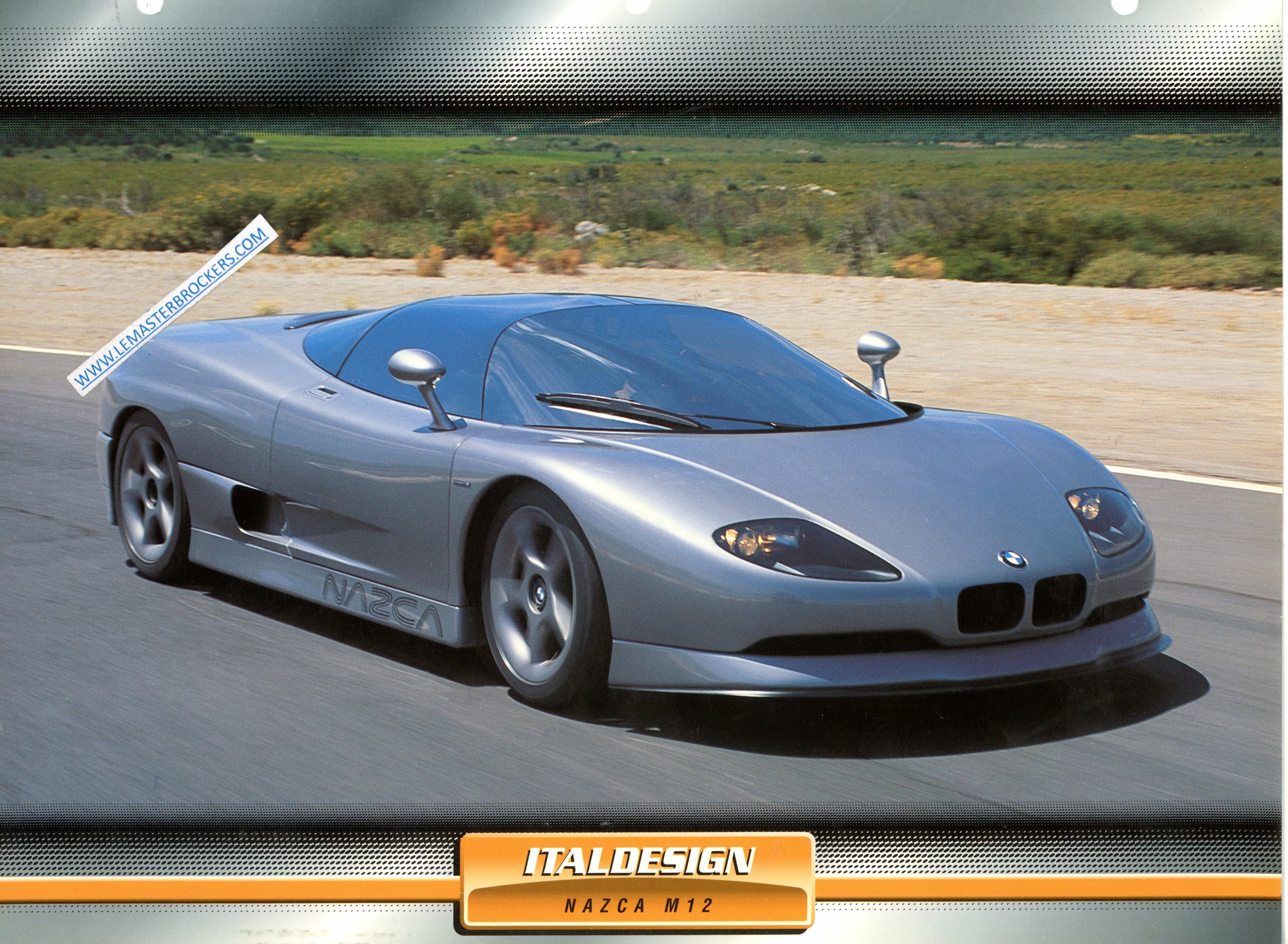 FICHE ITALDESIGN NAZCA M12 PROTOTYPE 1991 MOTEUR BMW 850i