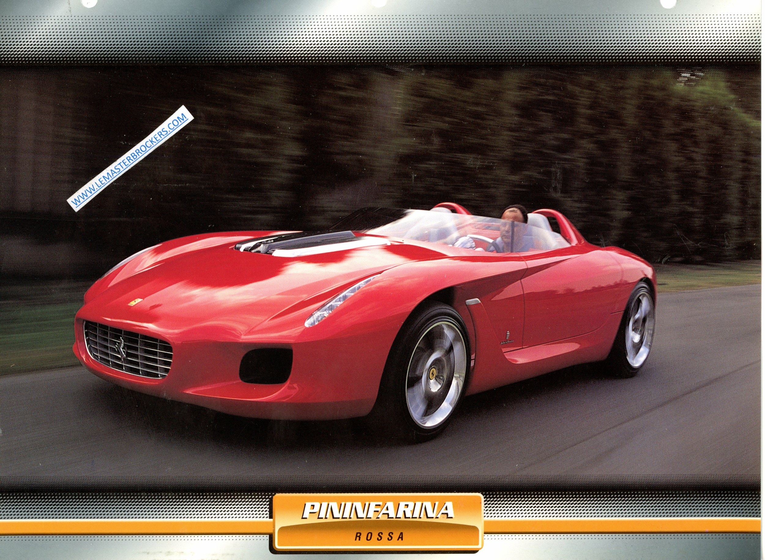 FICHE PINIFARINA ROSSA PROTOTYPE 2000