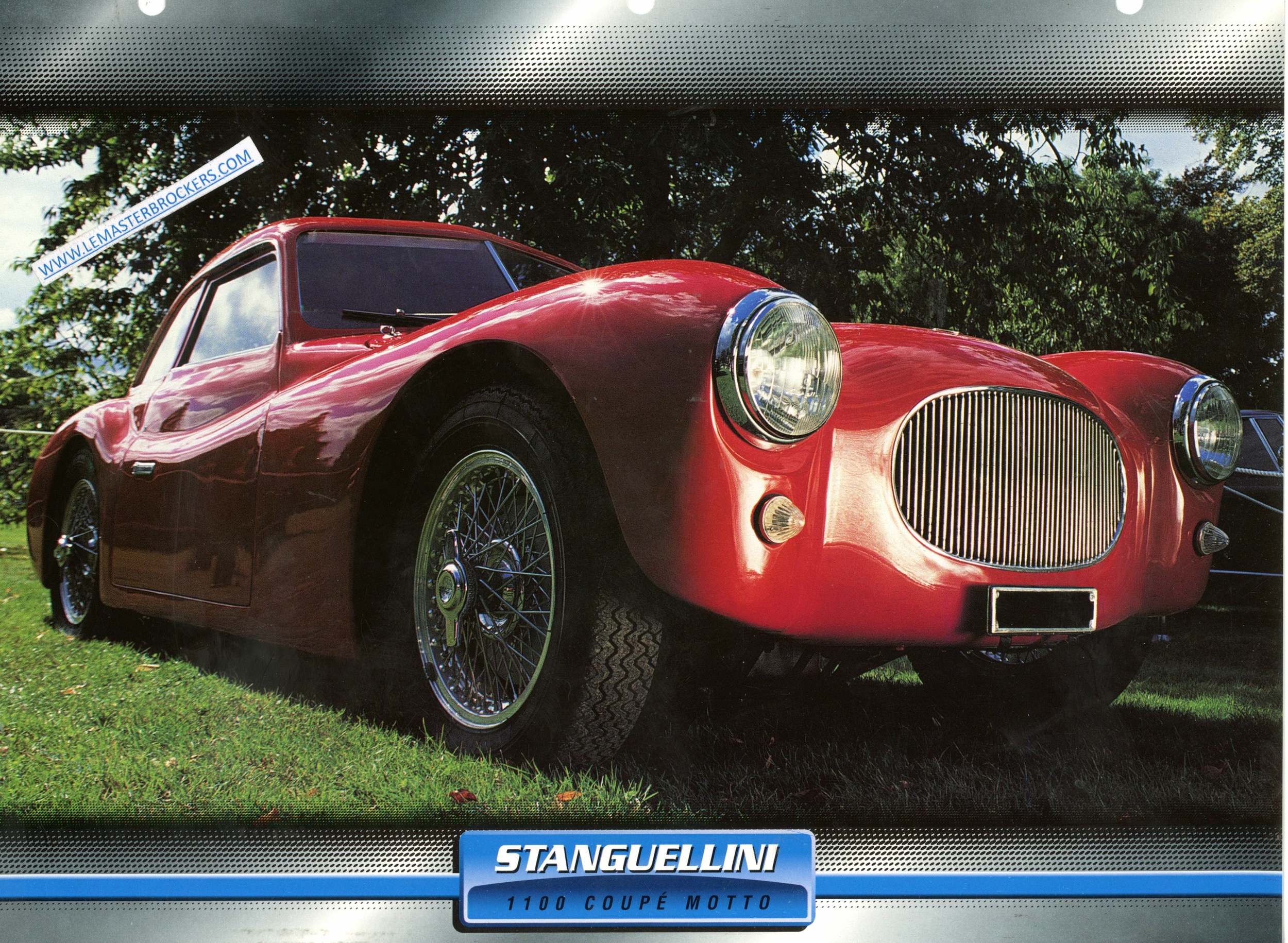 FICHE STANGUELLINI 1100 COUPE MOTTO 1949