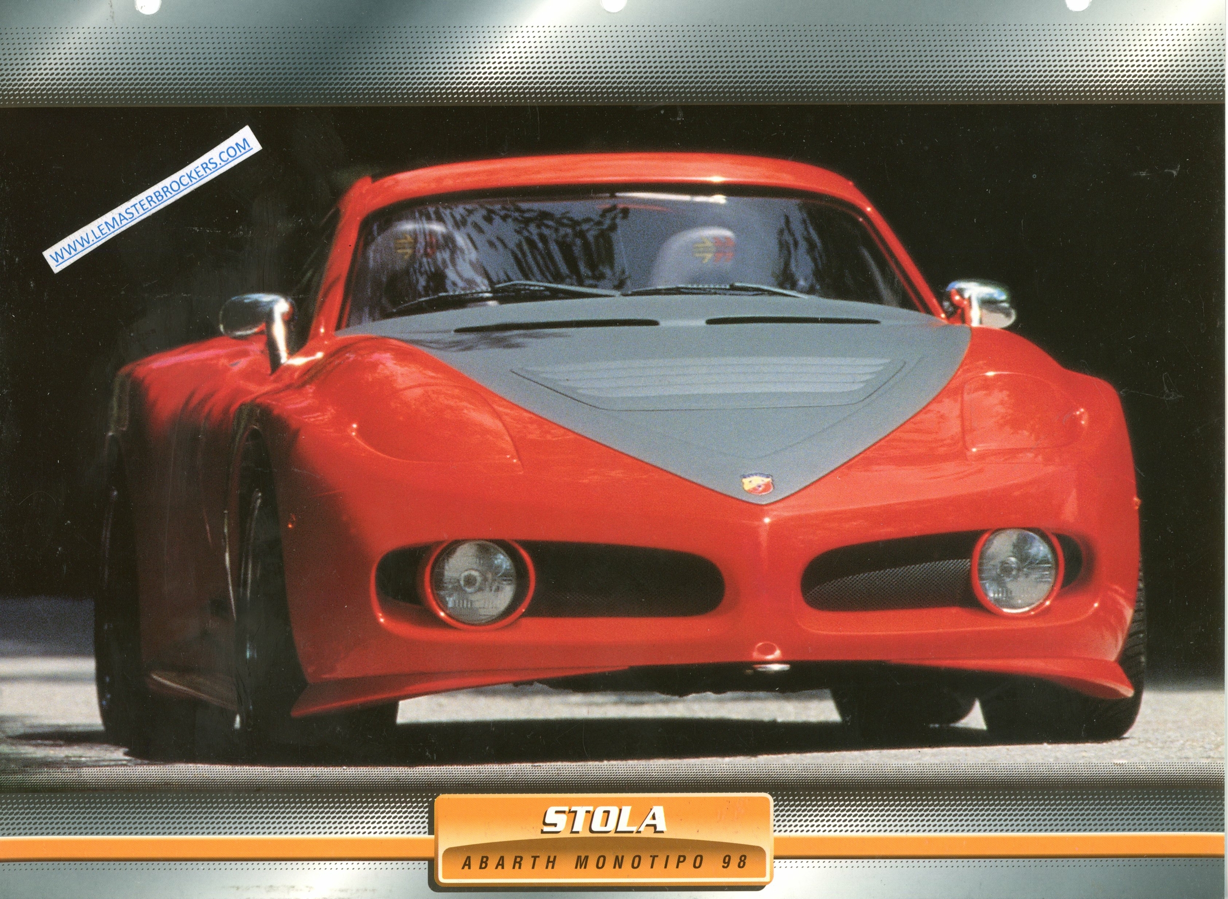 FICHE STOLA ABARTH MONOTIPO 98 PROTOTYPE 1998
