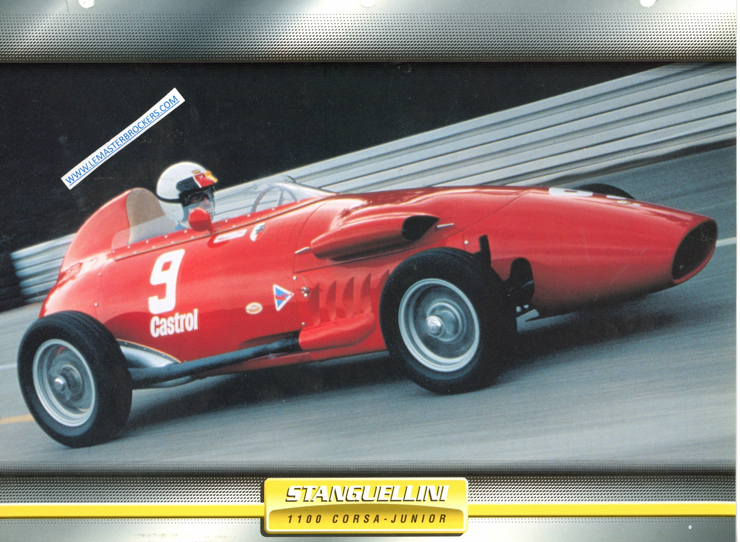 FICHE STANGUELLINI 1100 CORSA JUNIOR 1958