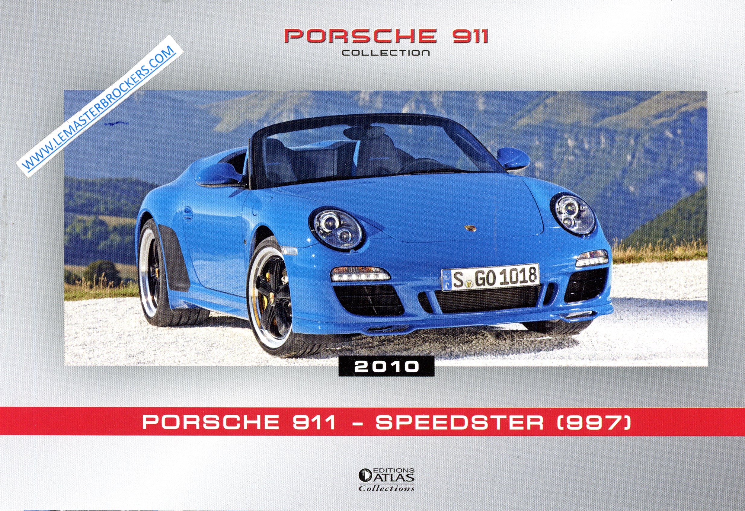 PORSCHE 911 SPEEDSTER 997 2010 FICHE AUTO PORSCHE